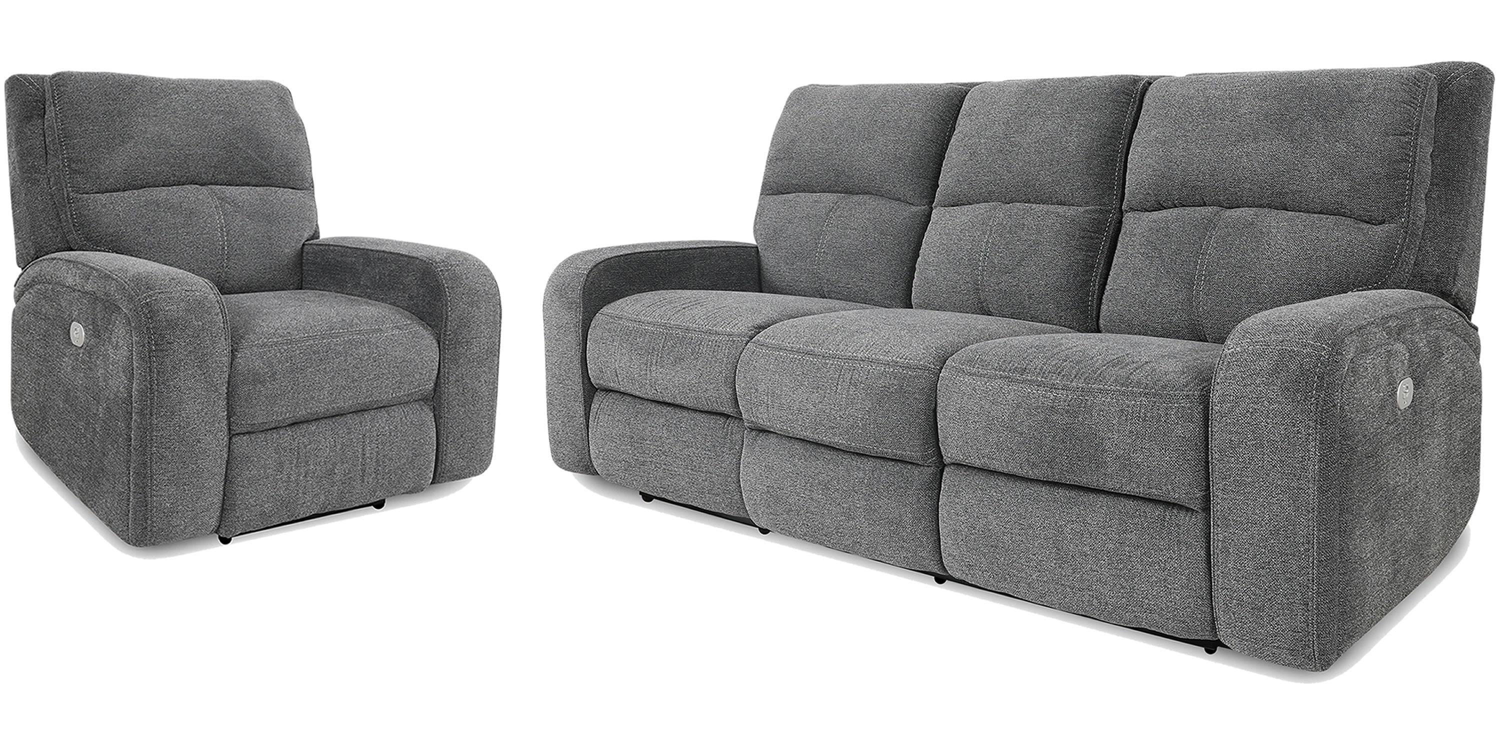 Parker Living Polaris - Bizmark Grey Power Reclining Sofa and Recliner - Image 2