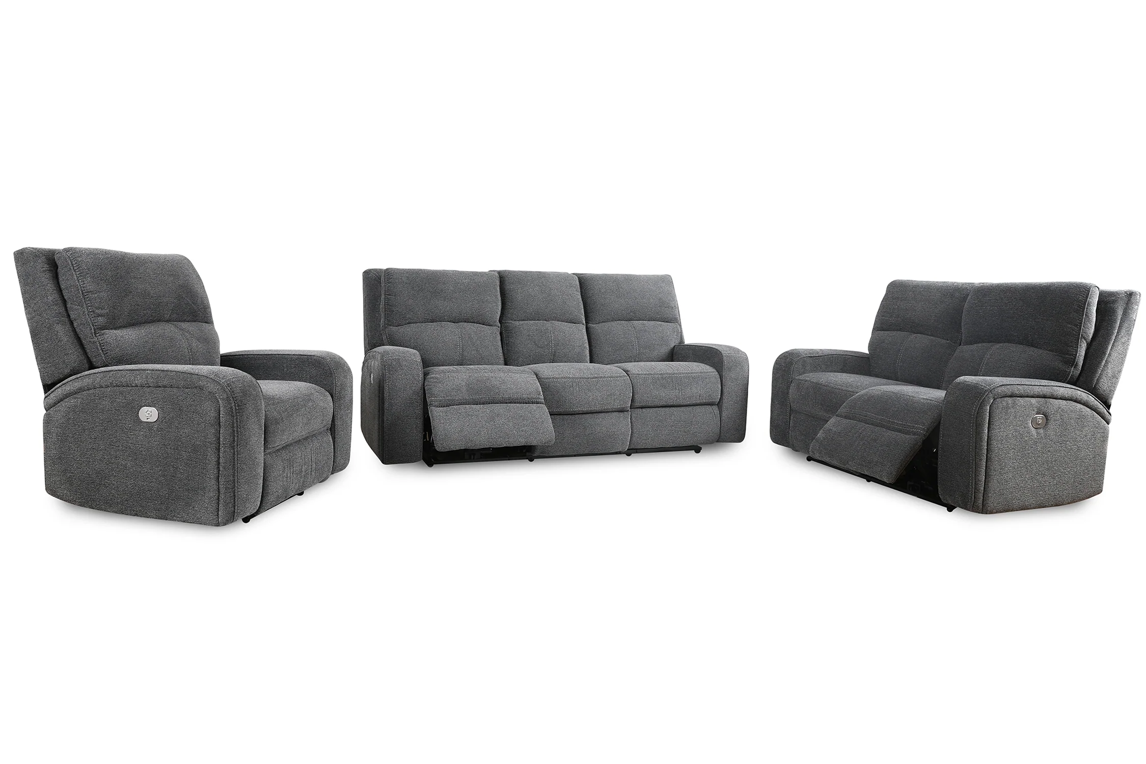 Parker Living Polaris - Bizmark Grey Power Reclining Sofa Loveseat and Recliner - Image 6