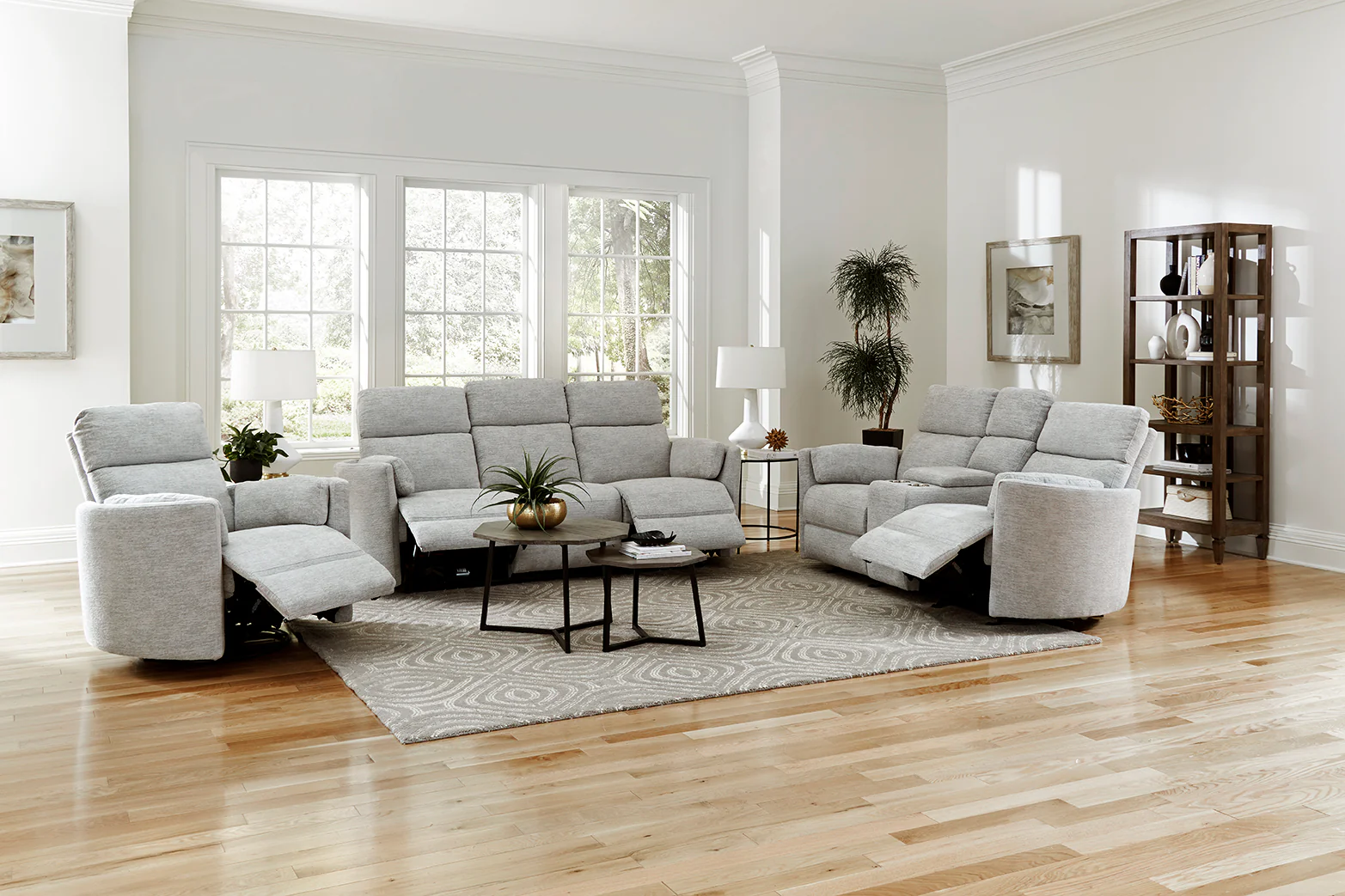 Parker Living Radius - Mineral Power Glider Reclining Console Loveseat - Image 3