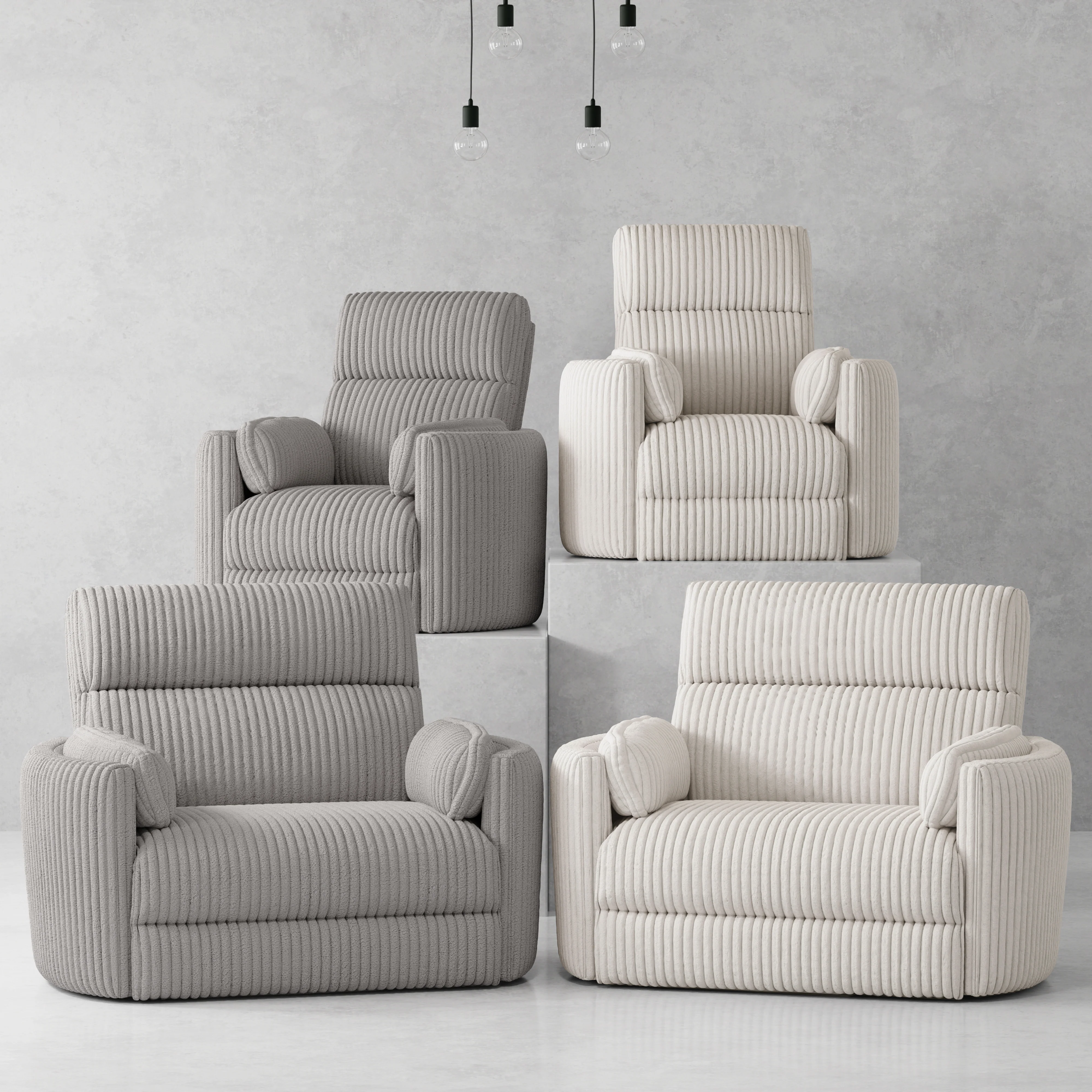 Parker Living Radius Xl - Mega Grey Extra Wide Power Glider Recliner - Image 3