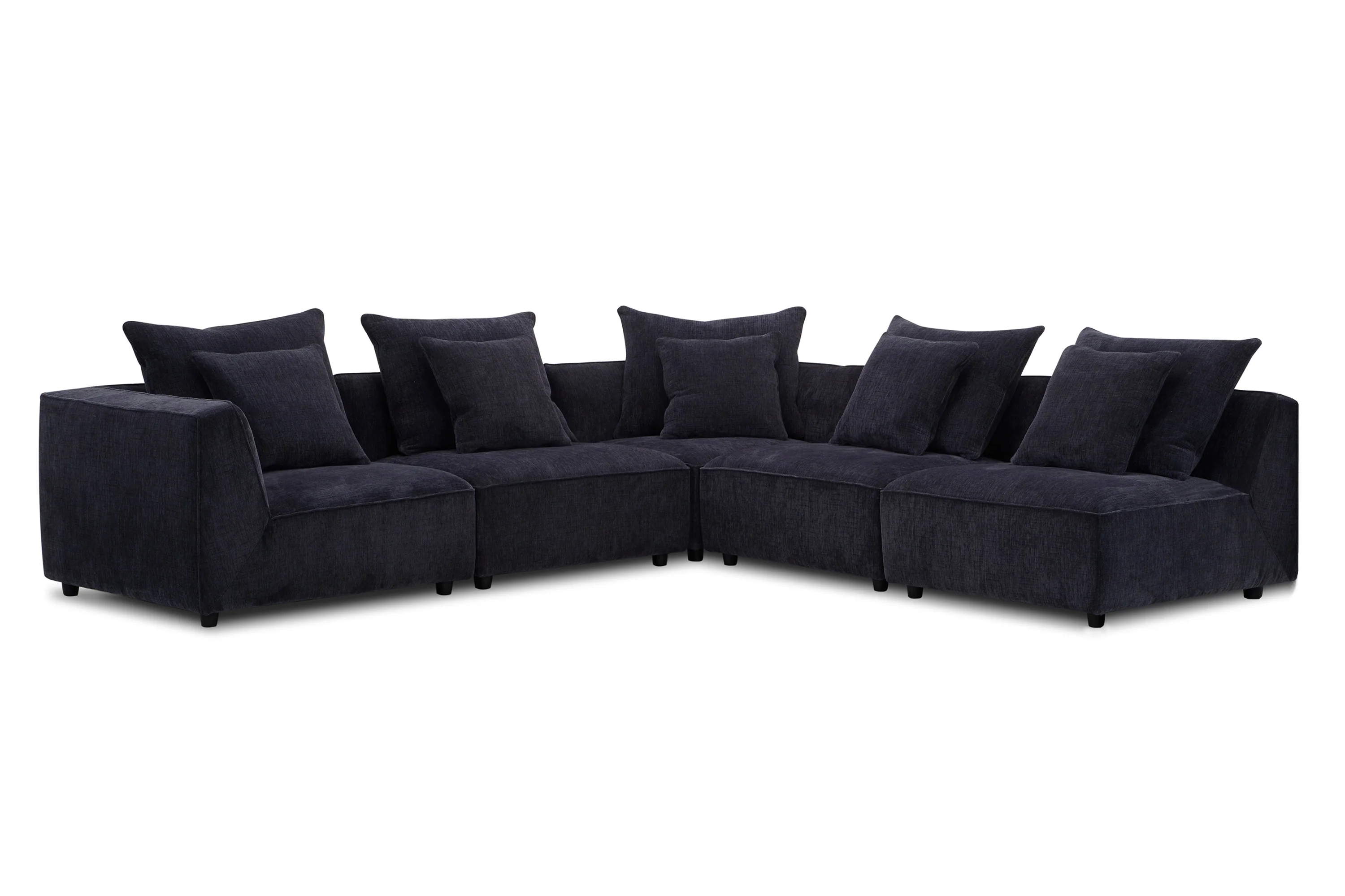 Parker Living Recess - Reptile Blue 5 Piece Modular Sectional - Image 2