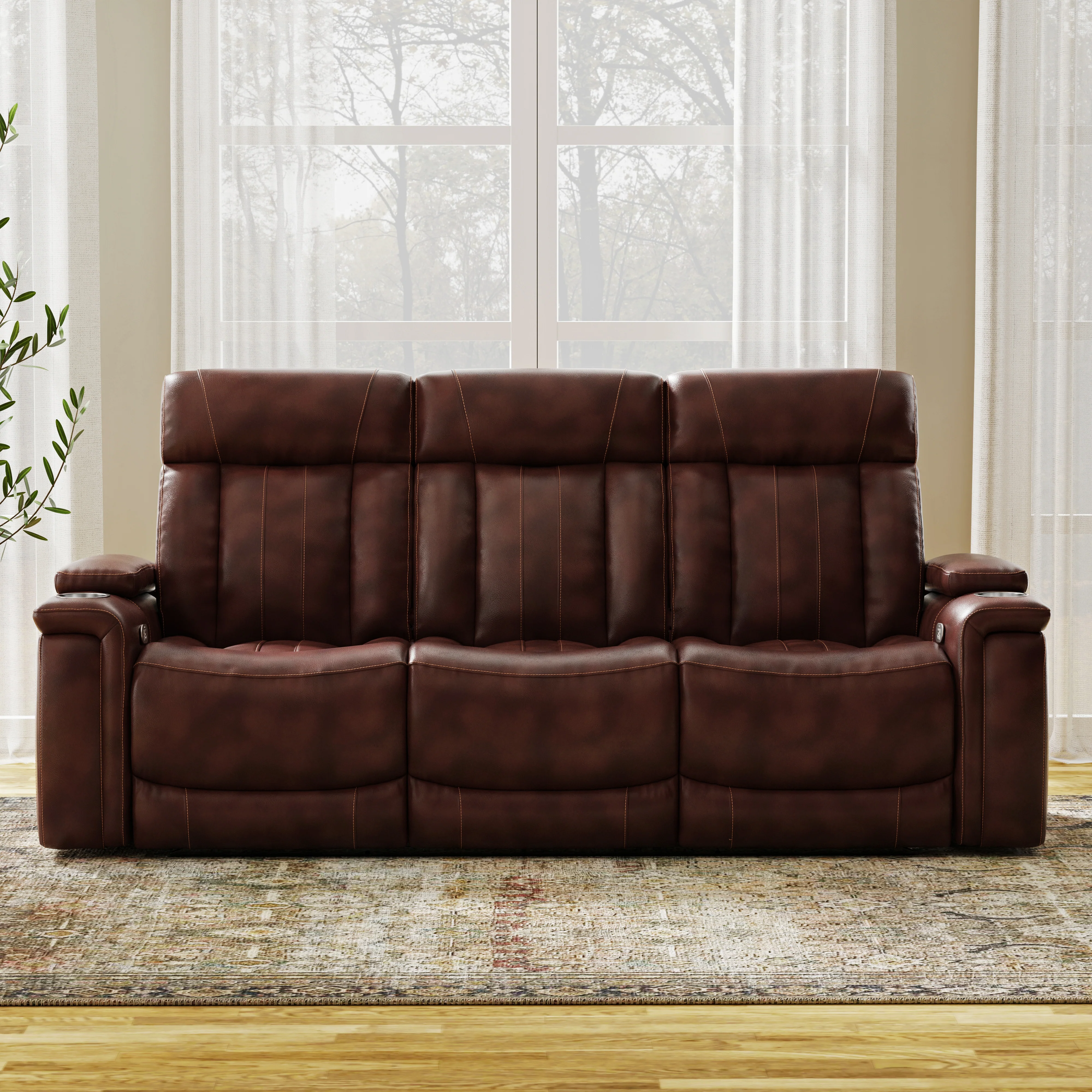 Parker Living Royce - Fantom Brown Power Reclining Sofa and Loveseat - Image 4