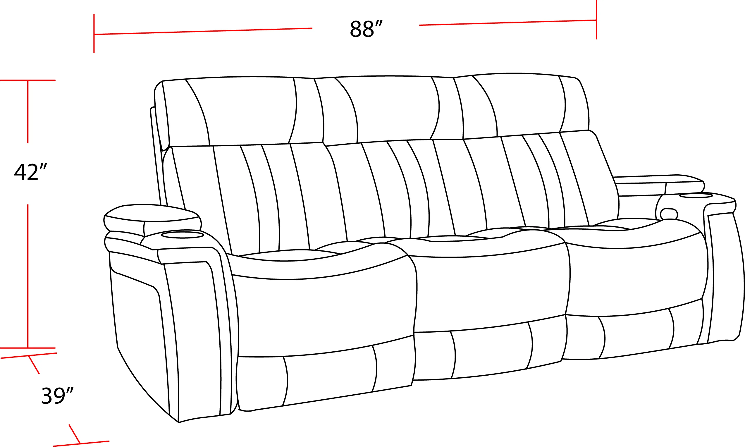 Parker Living Royce - Fantom Brown Power Reclining Sofa and Loveseat - Image 8
