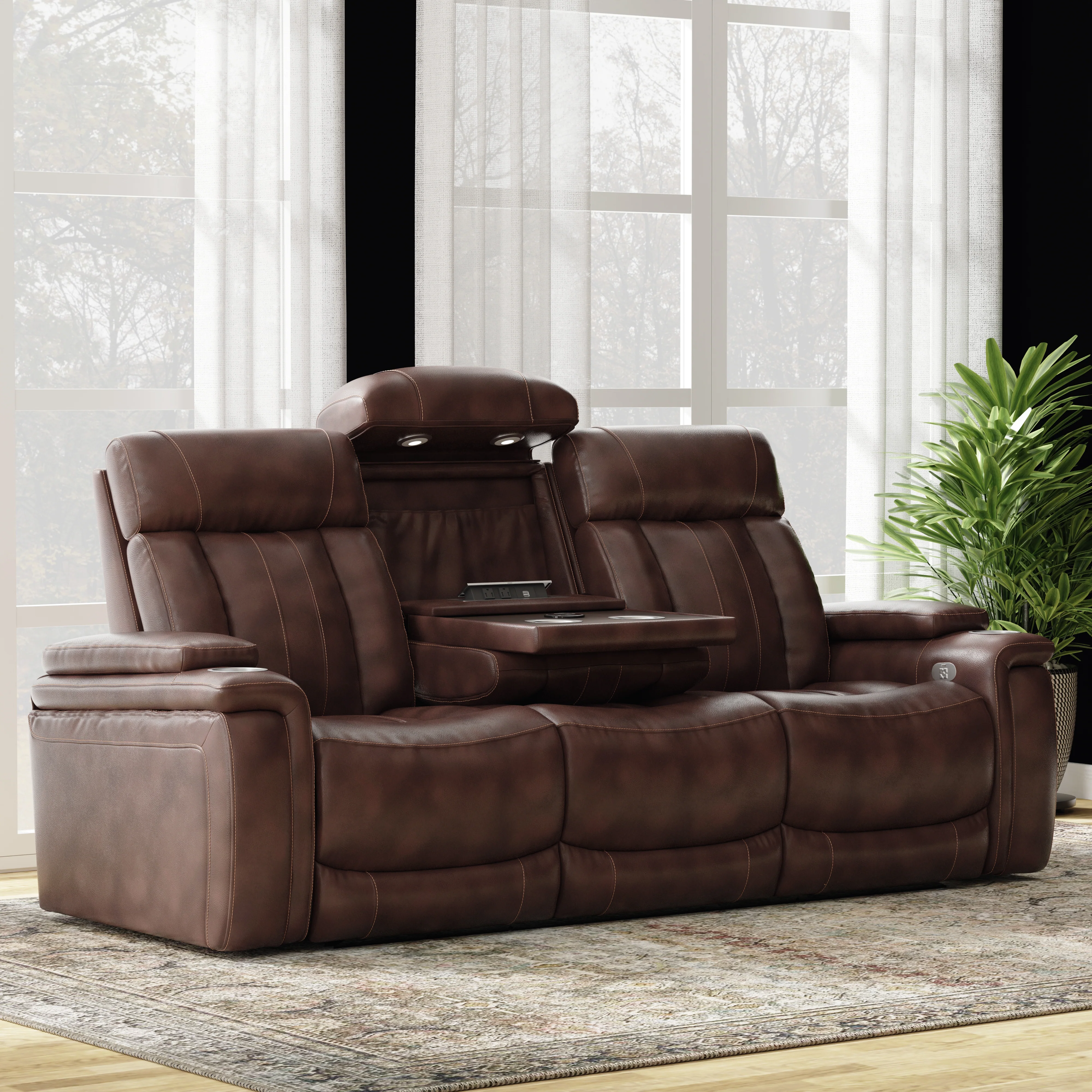 Parker Living Royce - Fantom Brown Power Reclining Sofa and Recliner - Image 3