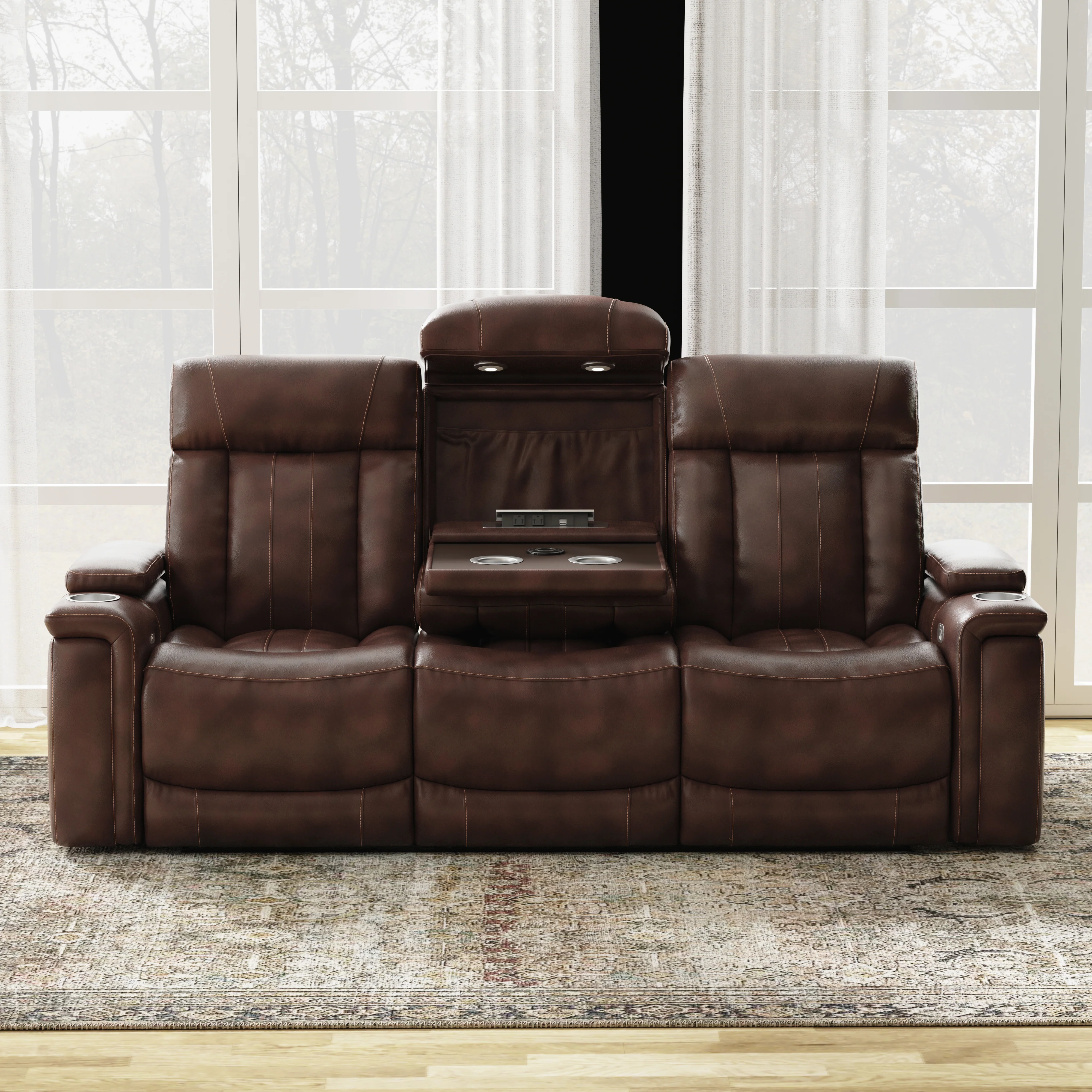 Parker Living Royce - Fantom Brown Power Reclining Sofa and Recliner - Image 5