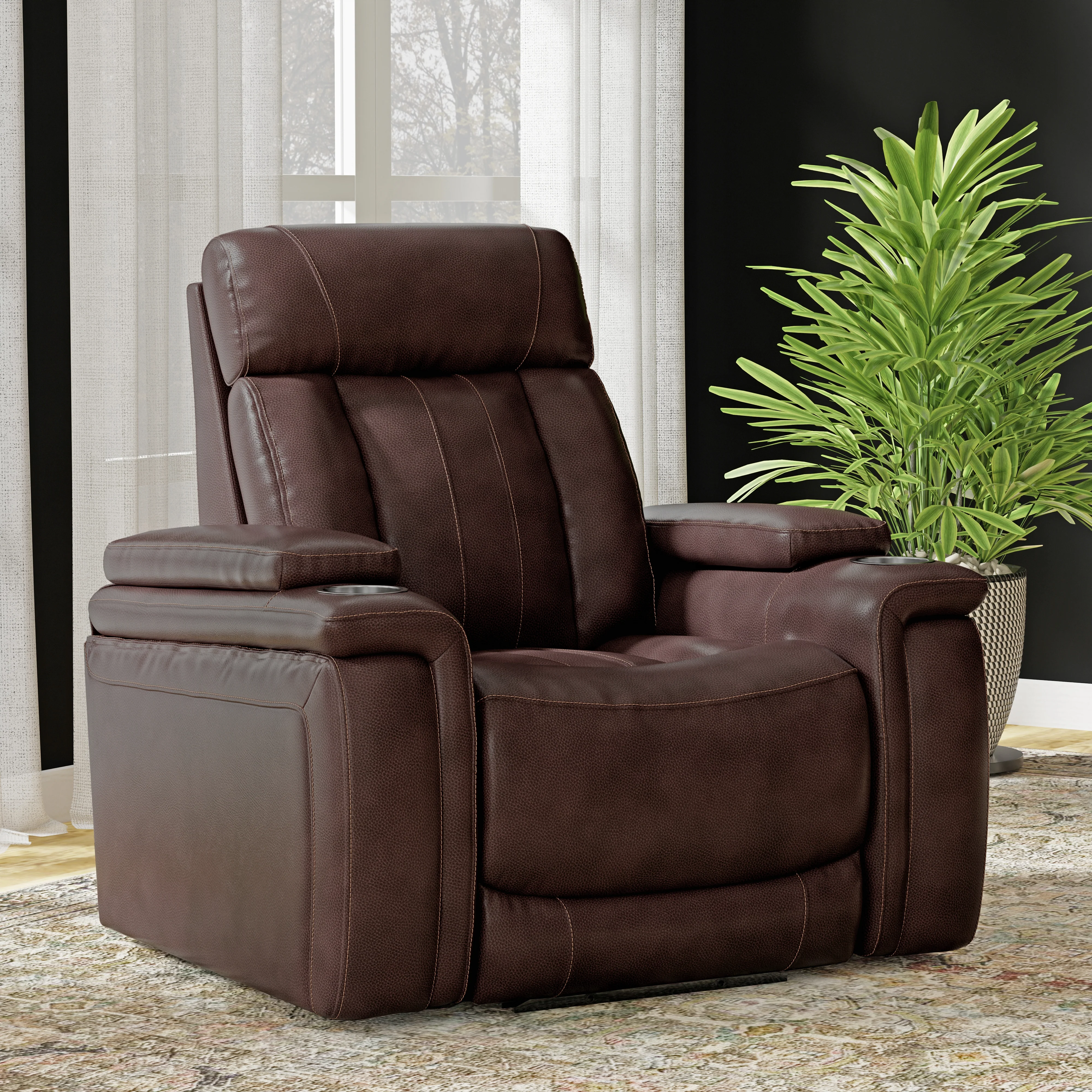 Parker Living Royce - Fantom Brown Power Reclining Sofa Loveseat and Recliner - Image 8