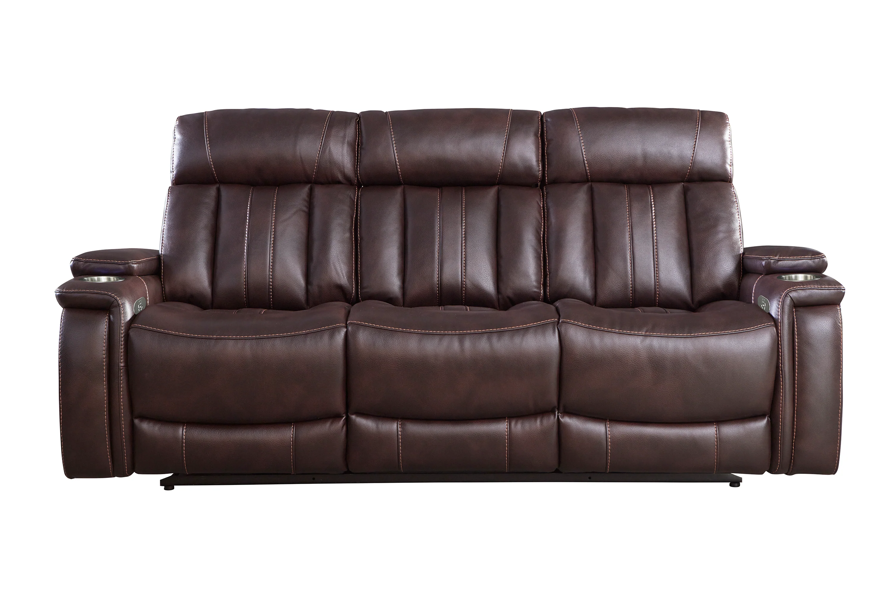 Parker Living Royce - Fantom Brown Power Reclining Sofa with Drop Down Console - Image 6