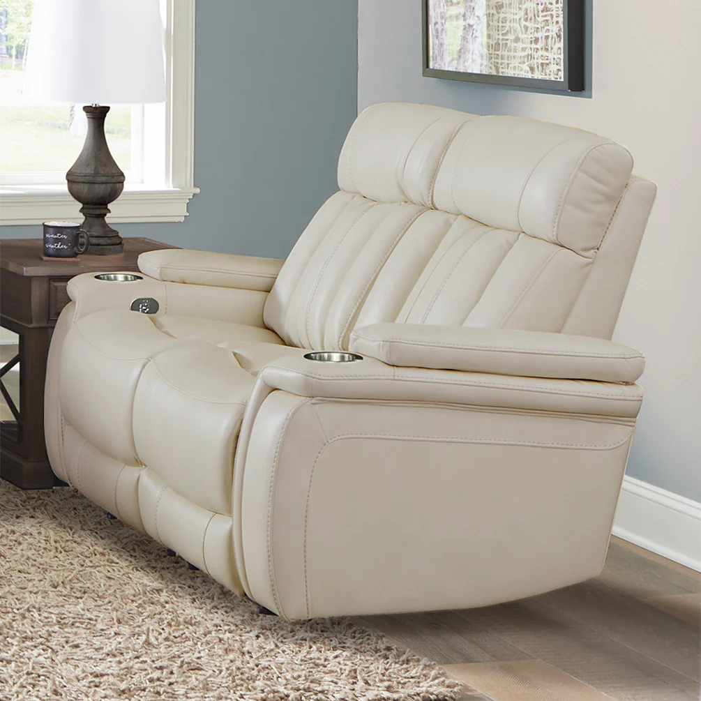 Parker Living Royce - Fantom Ivory Power Reclining Sofa and Loveseat - Image 5
