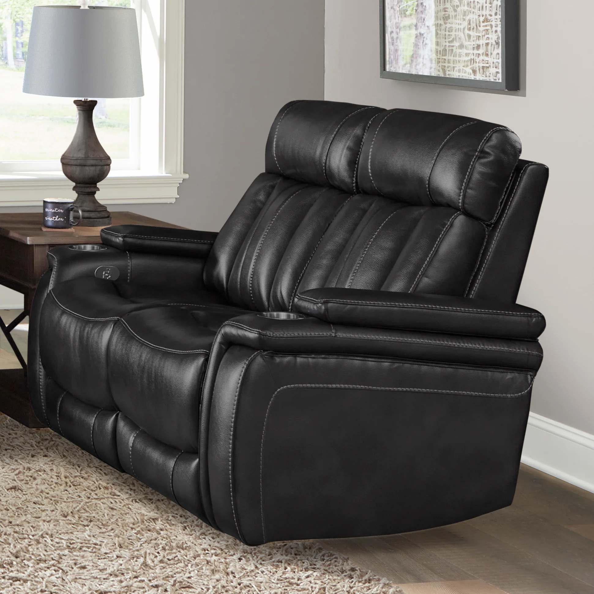 Parker Living Royce - Midnight Power Reclining Sofa and Loveseat - Image 7