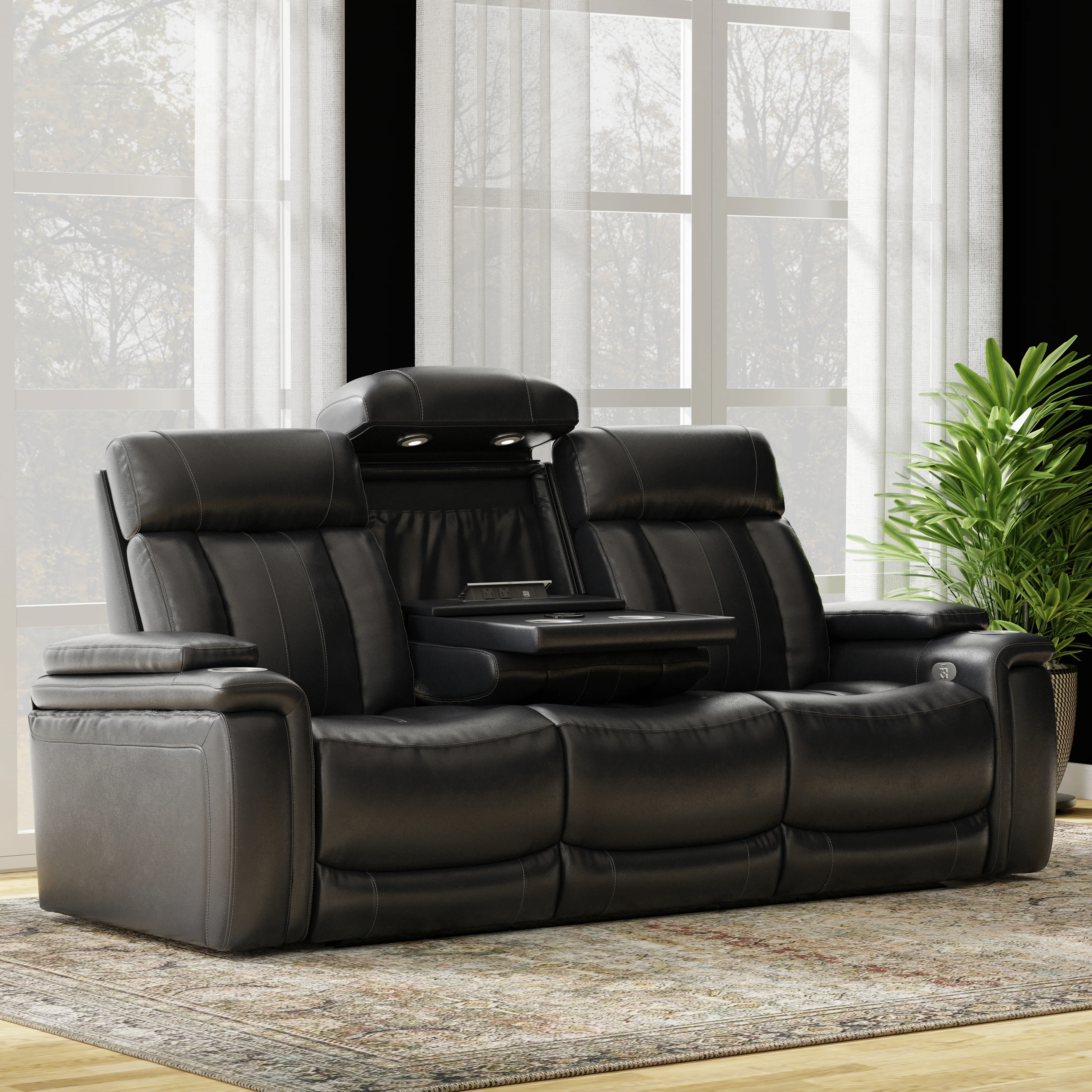 Parker Living Royce - Midnight Power Reclining Sofa and Recliner - Image 4