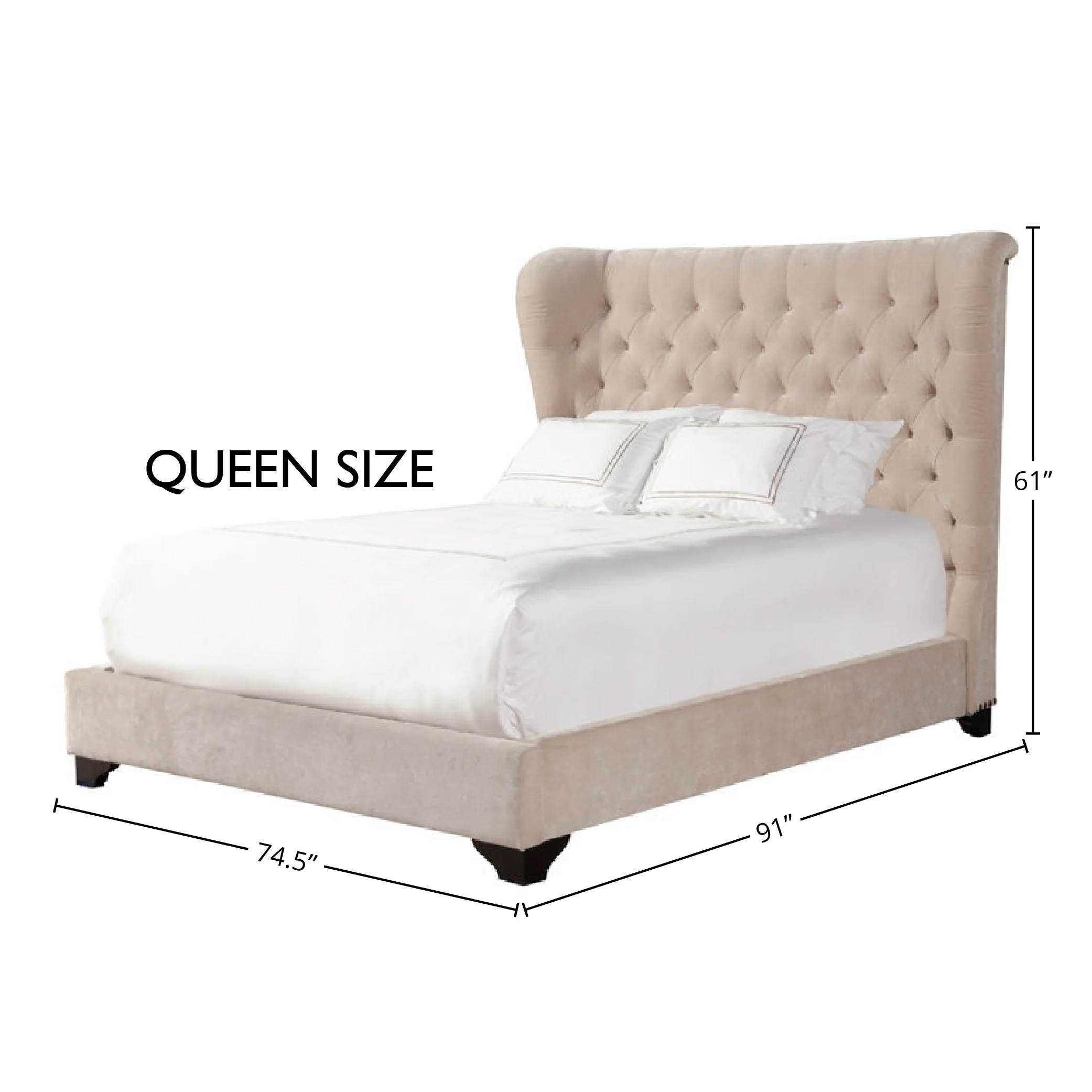Parker Living Sleep Chloe - Meringue Queen Bed - Image 6