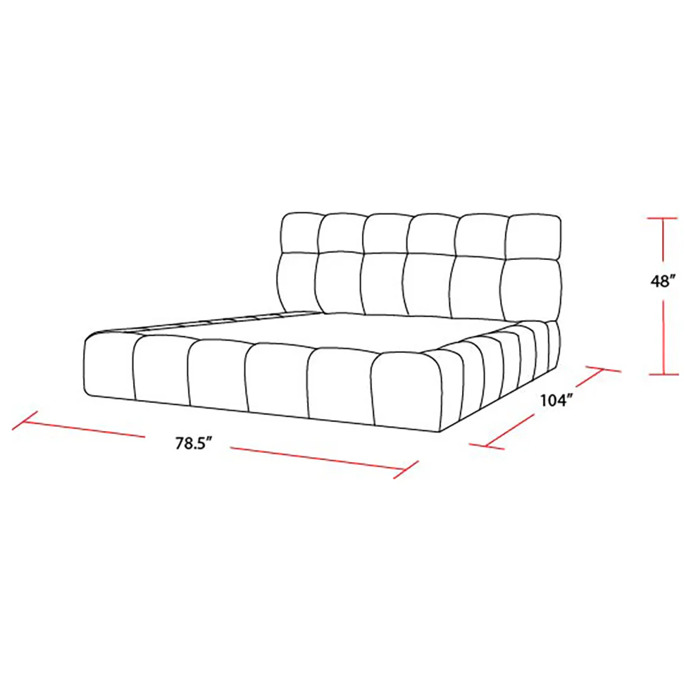 Parker Living Sleep Escape - Fluffy River Rock Queen Upholstered Bed - Image 6