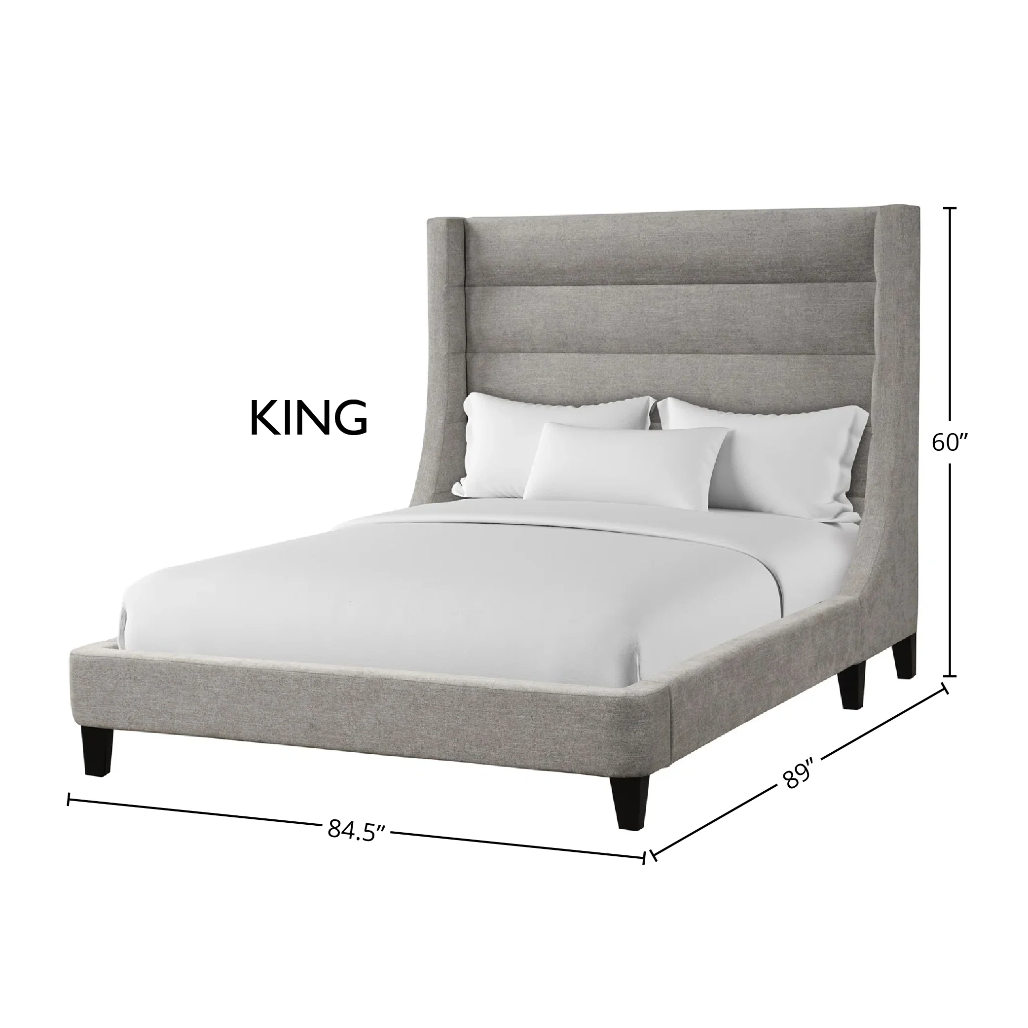 Parker Living Sleep Jacob - Luxe Light Grey King Bed - Image 3