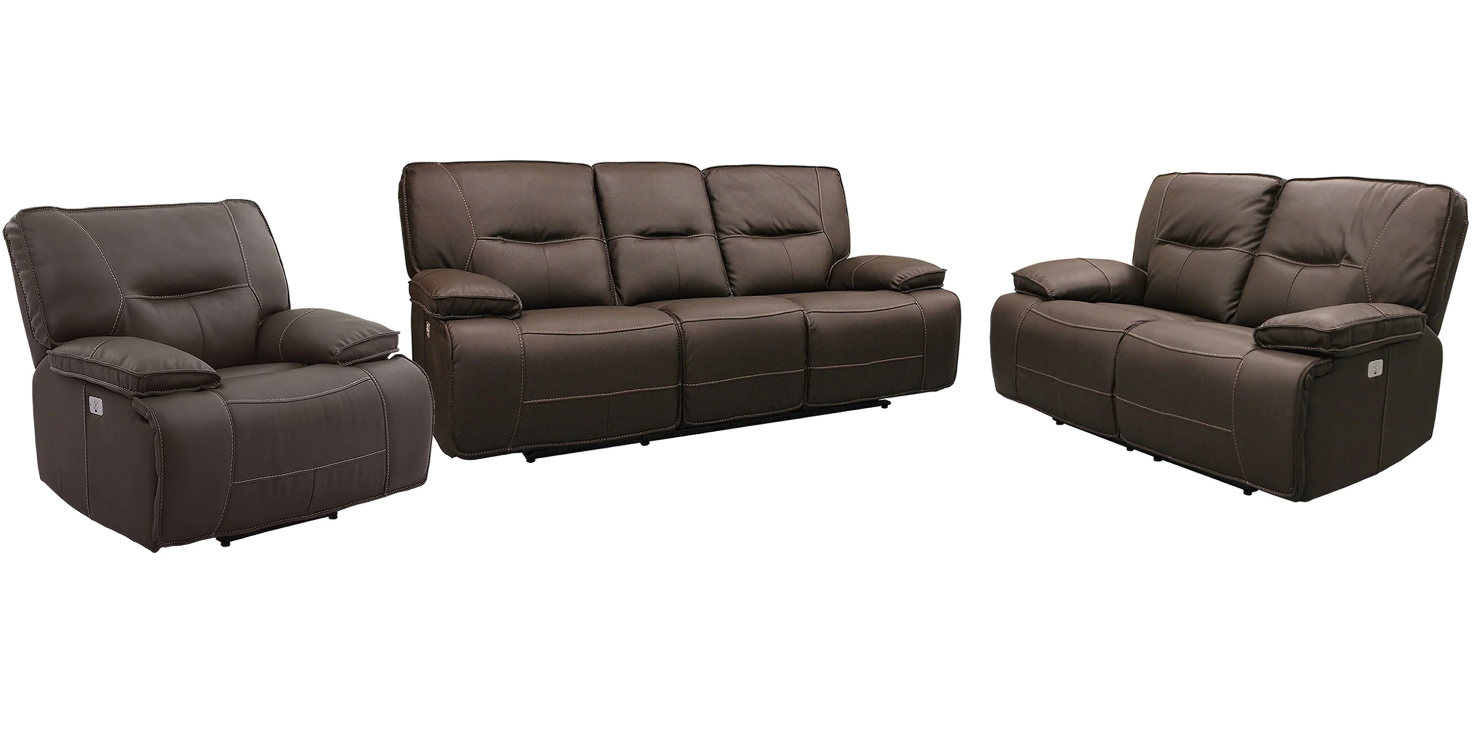 Parker Living Spartacus - Chocolate Power Reclining Sofa Loveseat and Recliner - Image 2