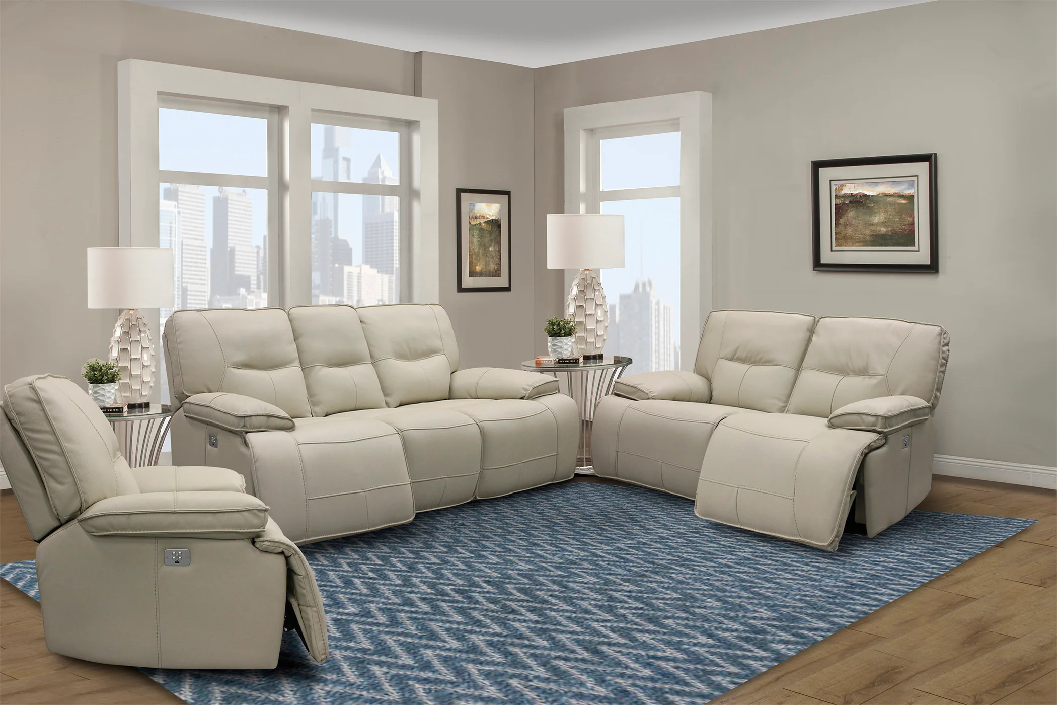 Parker Living Spartacus - Oyster Power Recliner Two Pack - Image 4