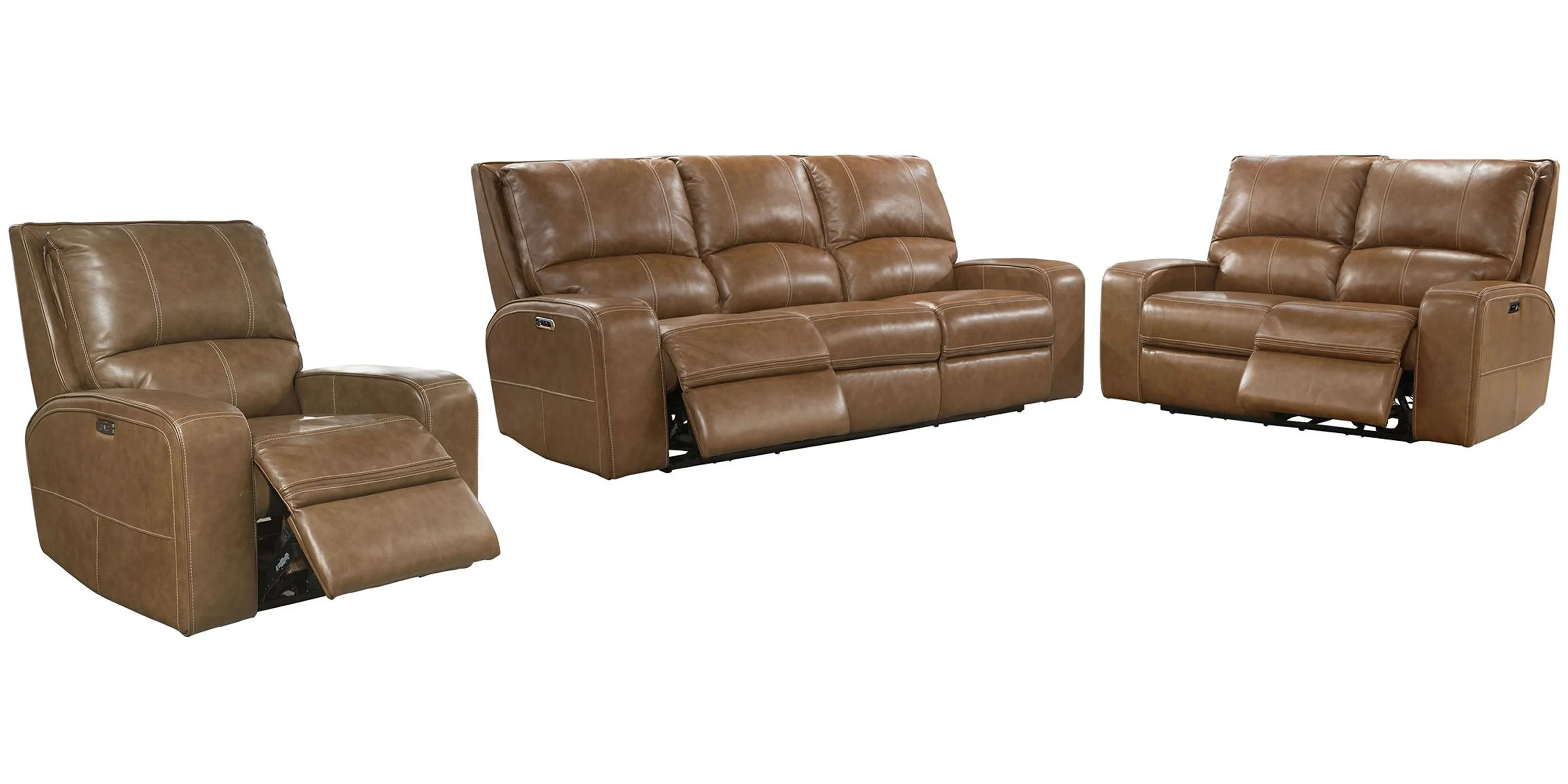Parker Living Swift - Bourbon Power Reclining Sofa Loveseat and Recliner - Image 2