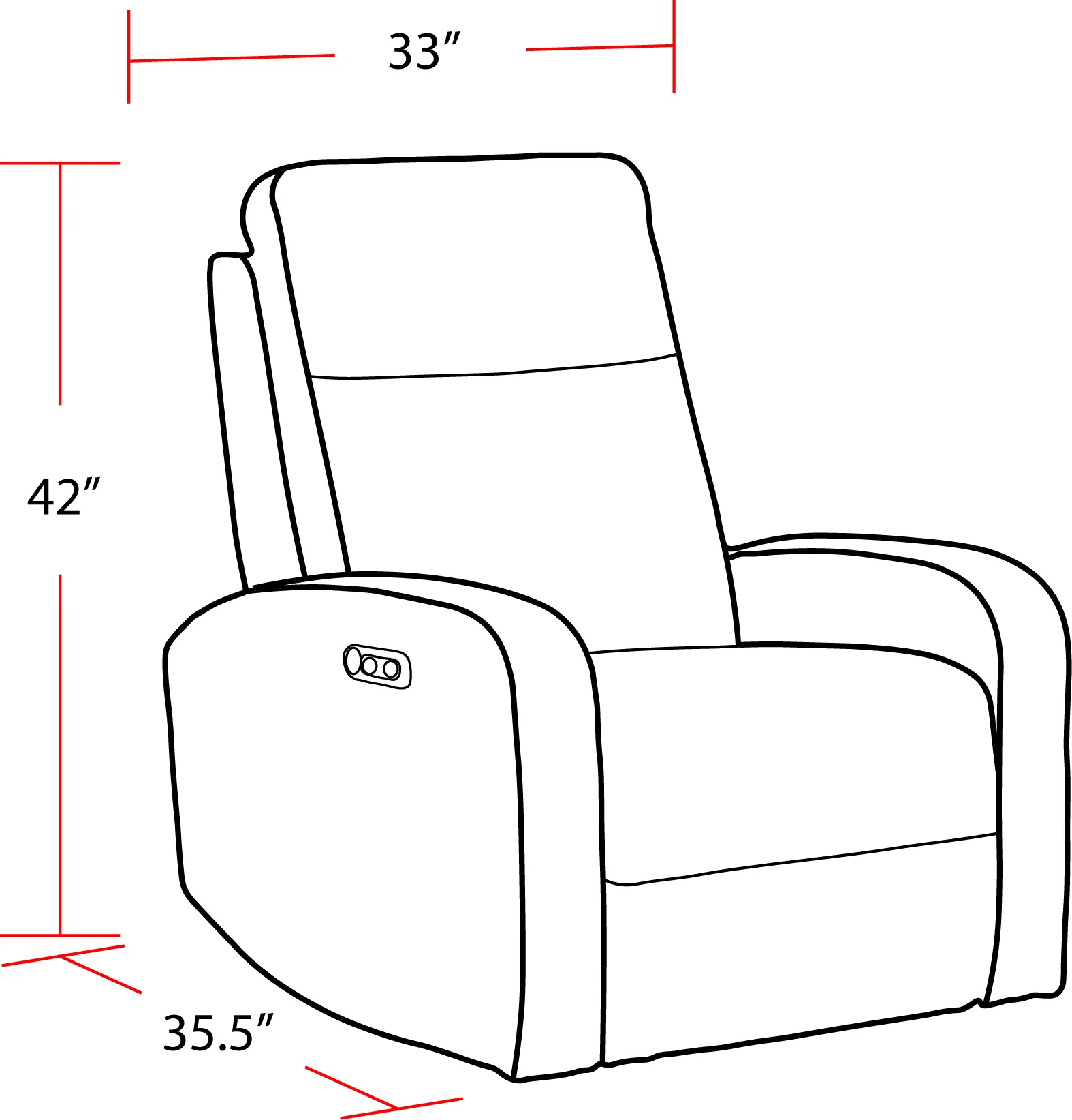 Parker Living Thriller - Natural Beauty Blue Power Swivel Glider Recliner - Image 4