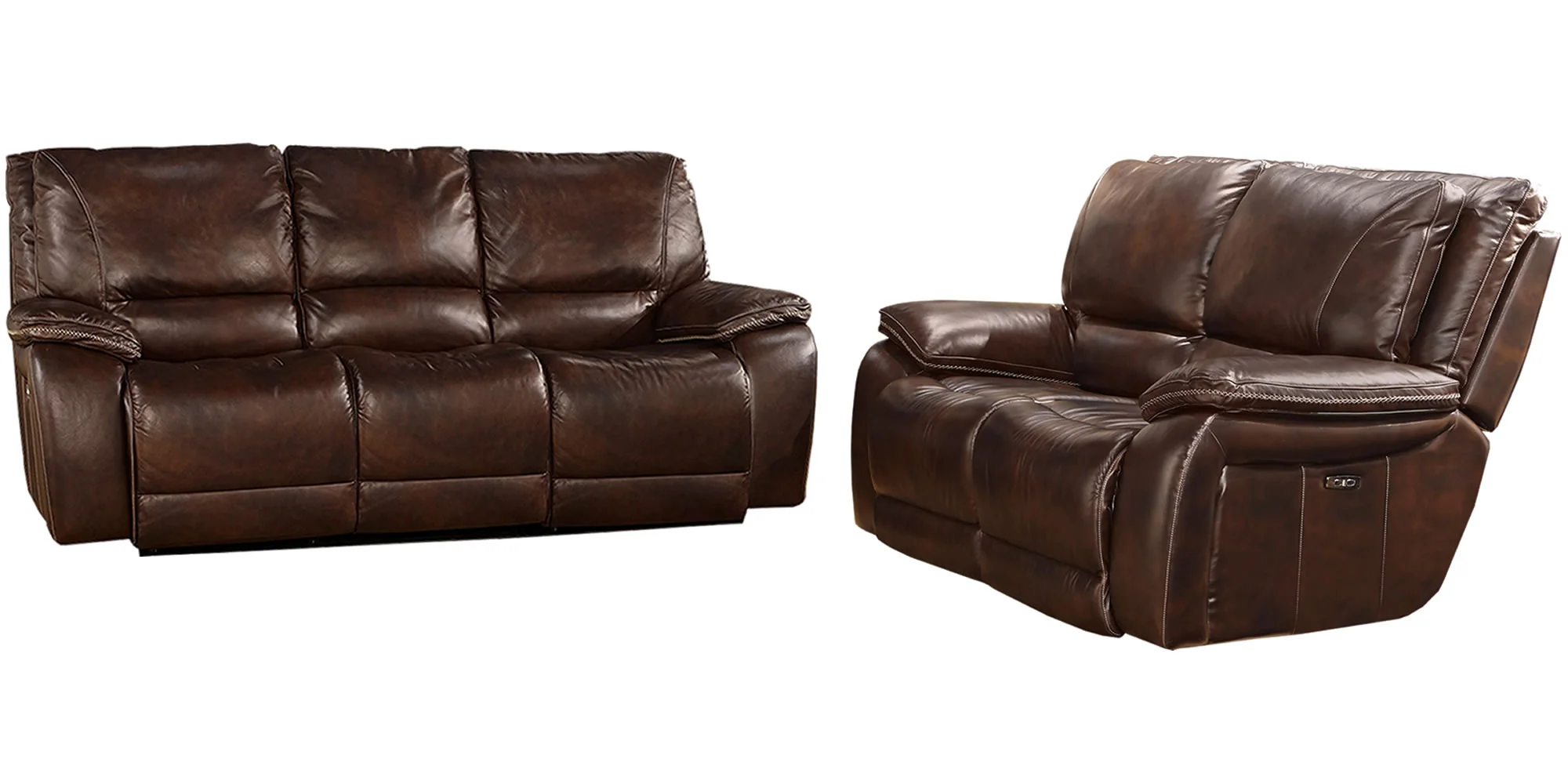 Parker Living Vail - Burnt Sienna Power Reclining Sofa and Loveseat - Image 2