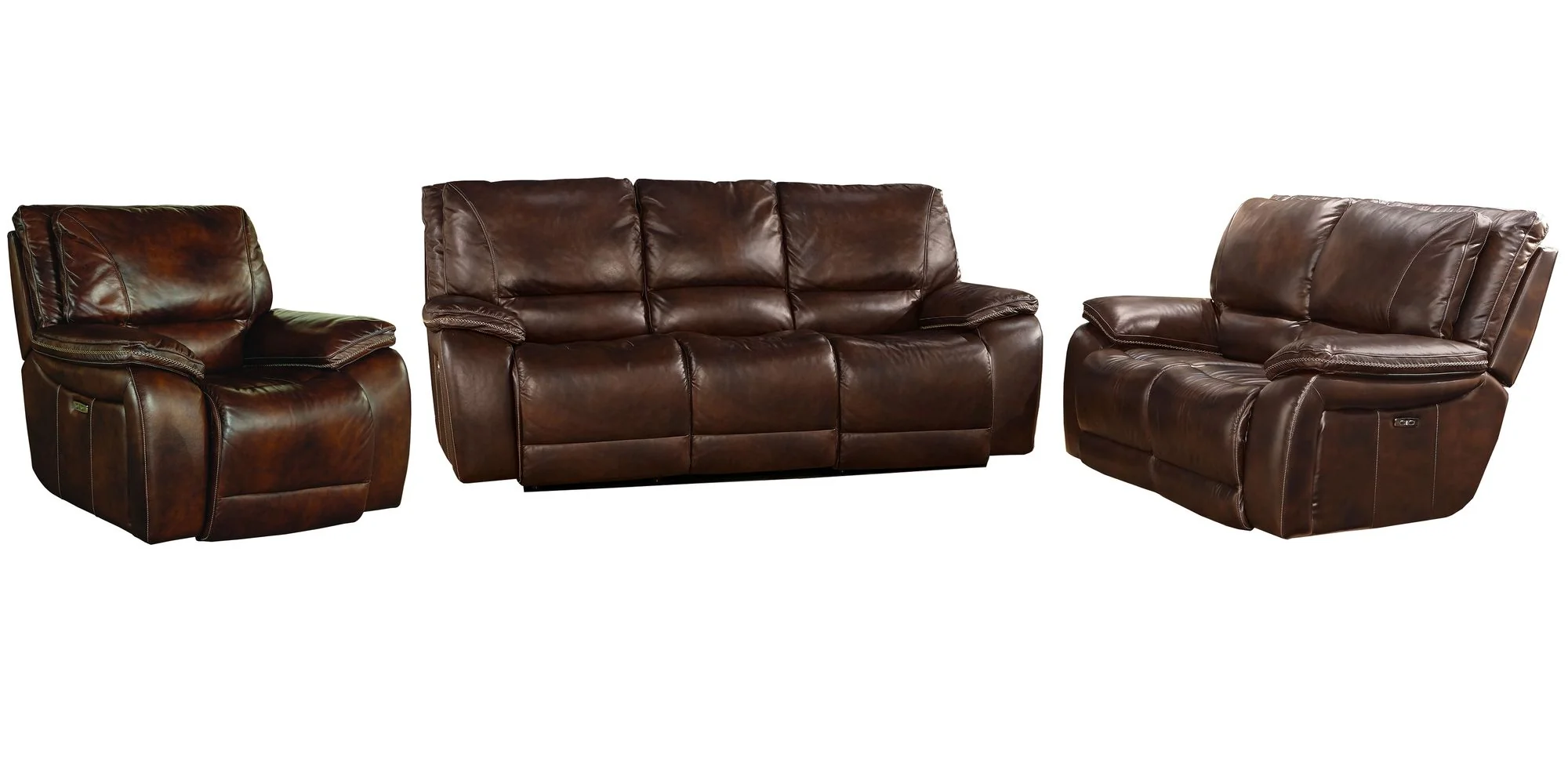 Parker Living Vail - Burnt Sienna Power Reclining Sofa Loveseat and Recliner - Image 2