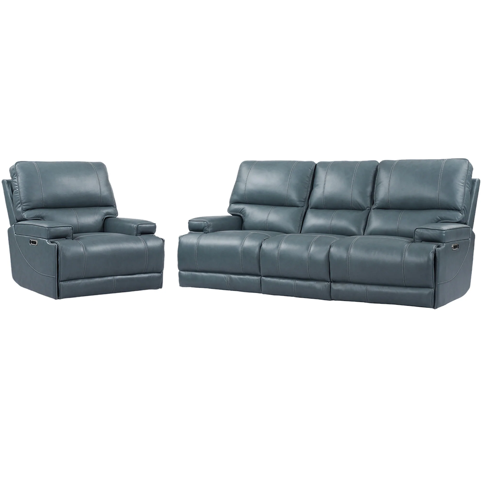 Parker Living Whitman - Verona Azure - Powered By Freemotion Power Reclining Sofa and Recliner - Image 2