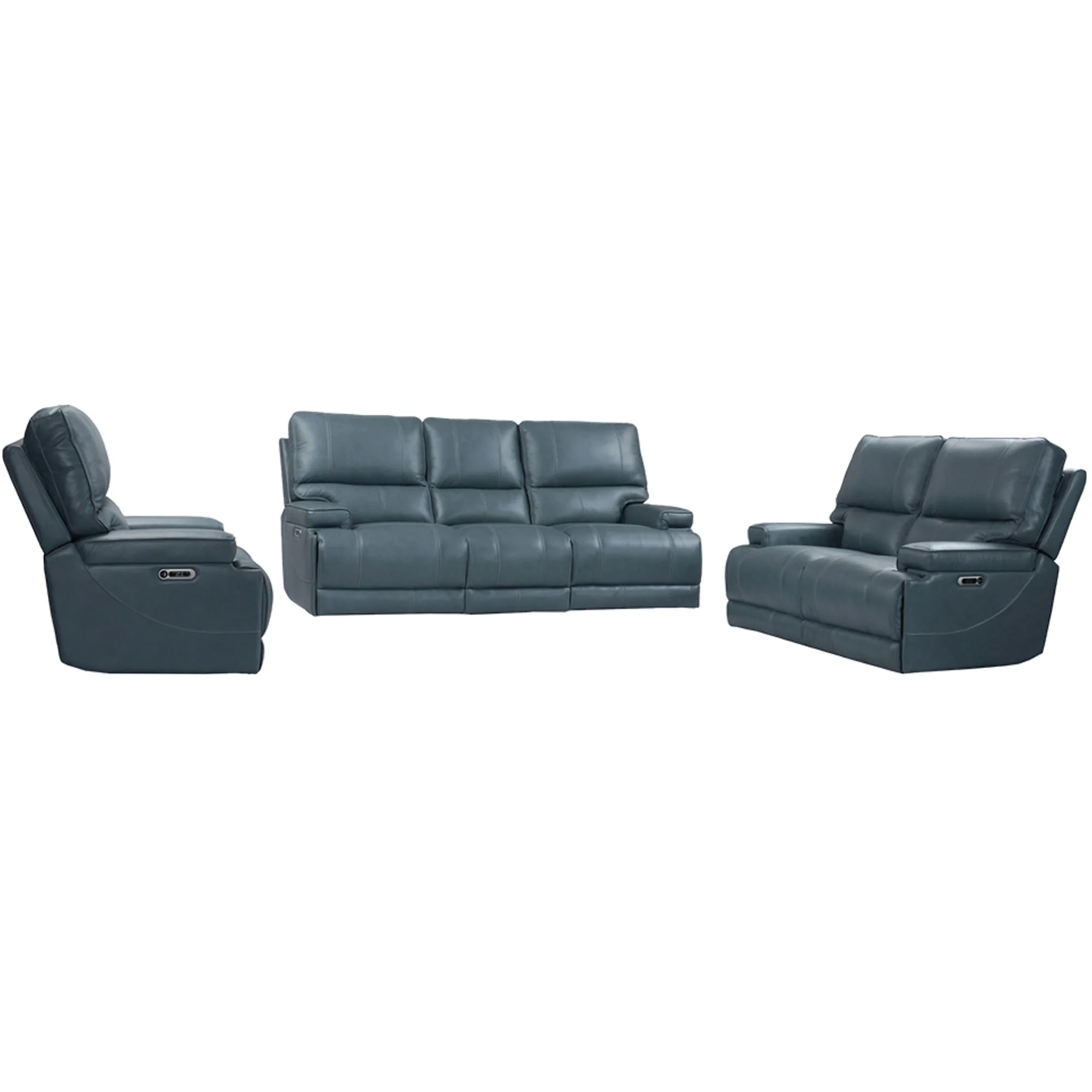 Parker Living Whitman - Verona Azure - Powered By Freemotion Power Reclining Sofa Loveseat and Recliner - Image 2