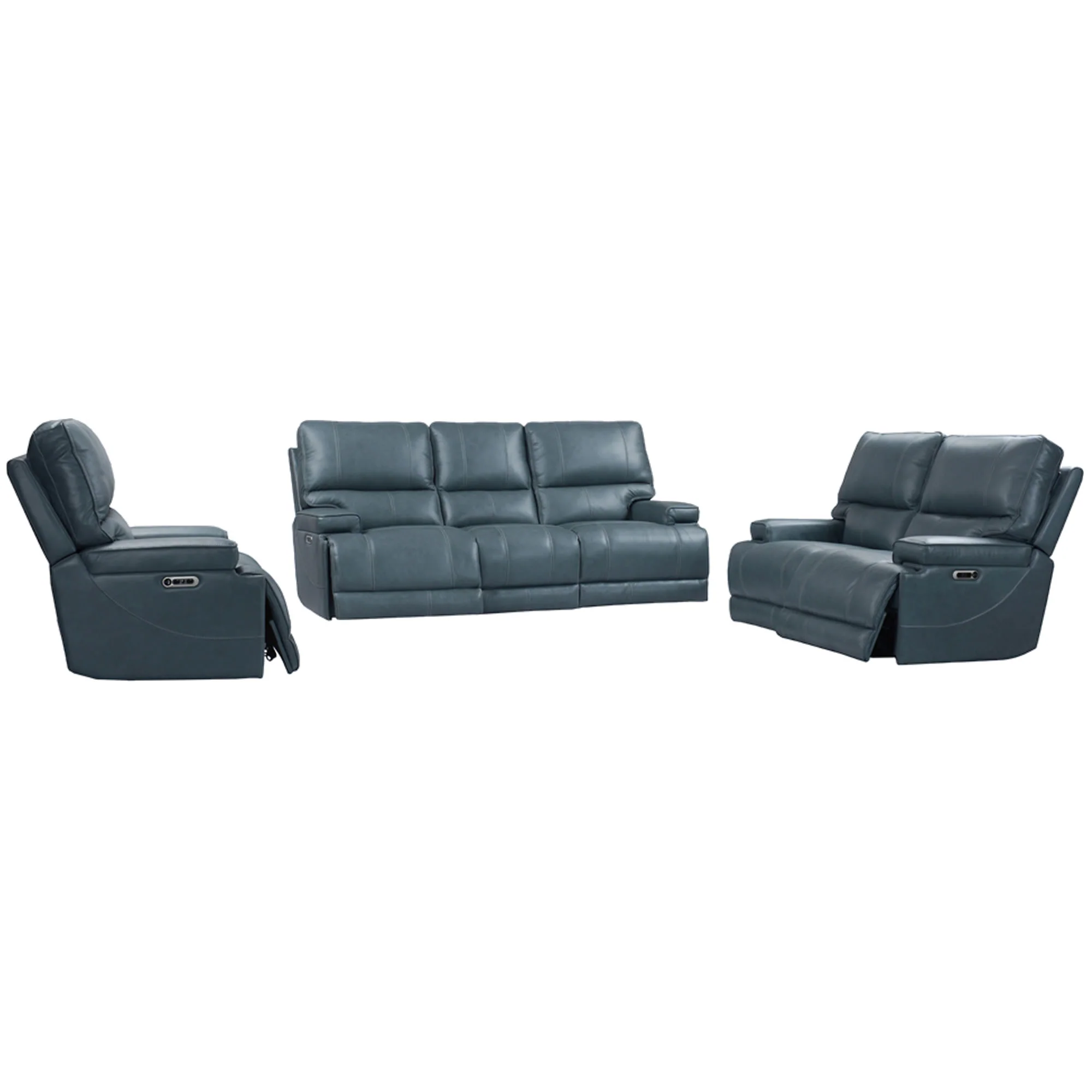 Parker Living Whitman - Verona Azure - Powered By Freemotion Power Reclining Sofa Loveseat and Recliner - Image 9