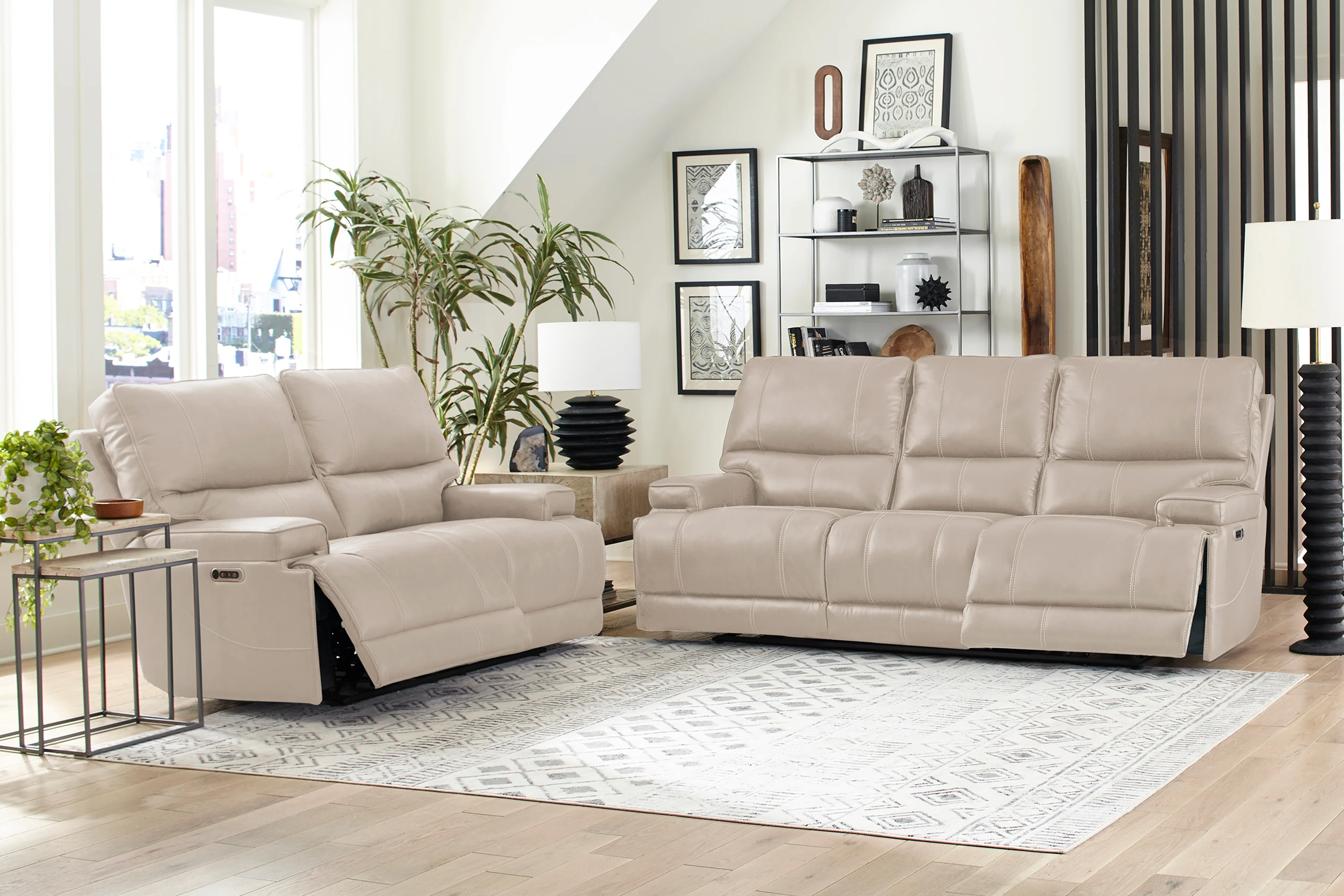 Parker Living Whitman - Verona Linen - Powered By Freemotion Cordless Power Recliner Two Pack - Image 4