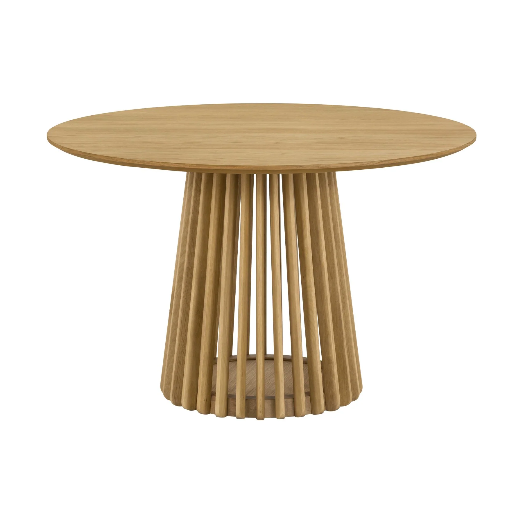 Pasadena Apache 5 Piece Round Dining Set in Natural and Black Oak Finish - Image 4