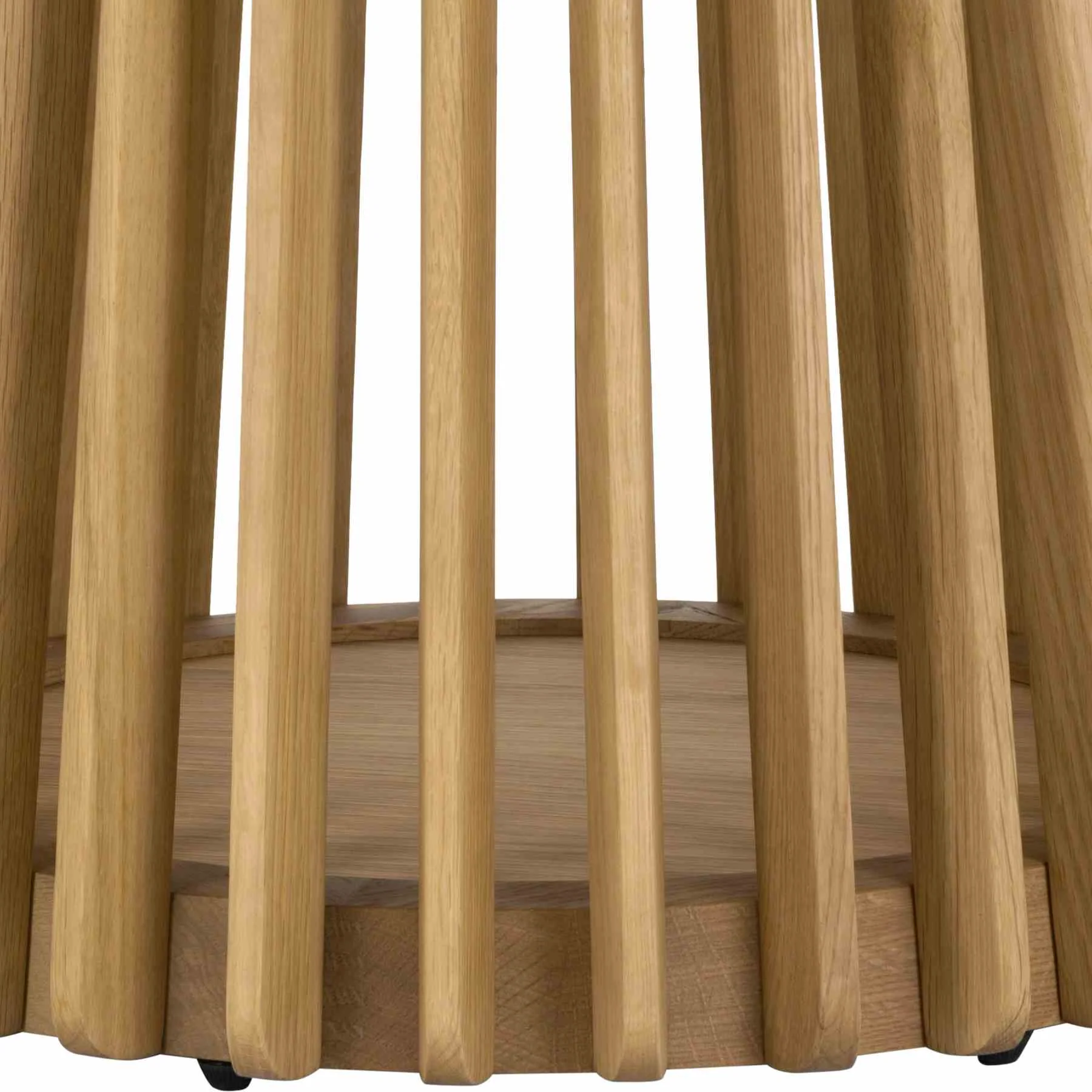 Pasadena Erie 5 Piece Round Dining Set in Natural Oak Finish with Black Paper Cord Chairs - Image 9