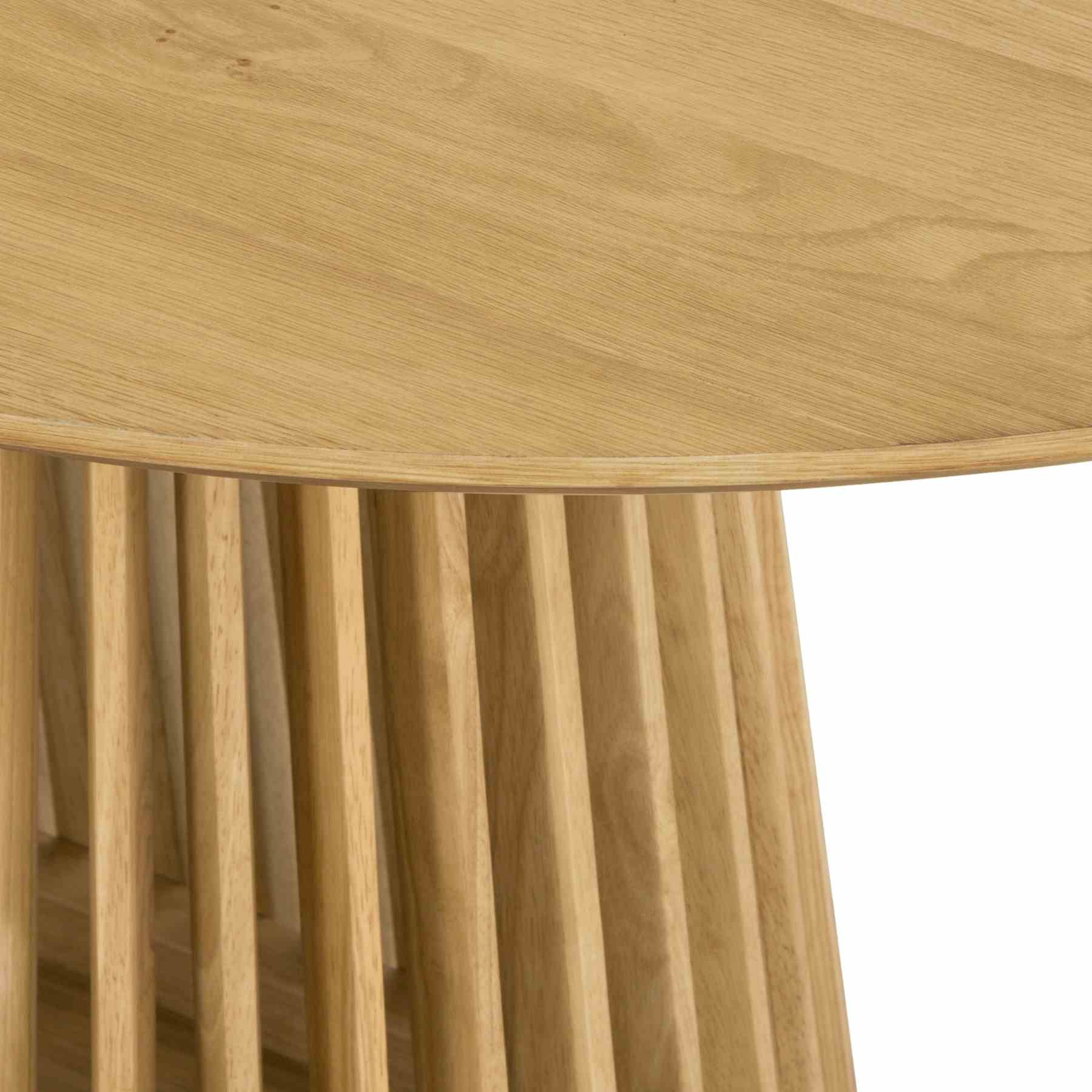 Pasadena Erie 7 Piece Oval Dining Set in Natural Oak Finish with Paper Cord Chairs - Image 9