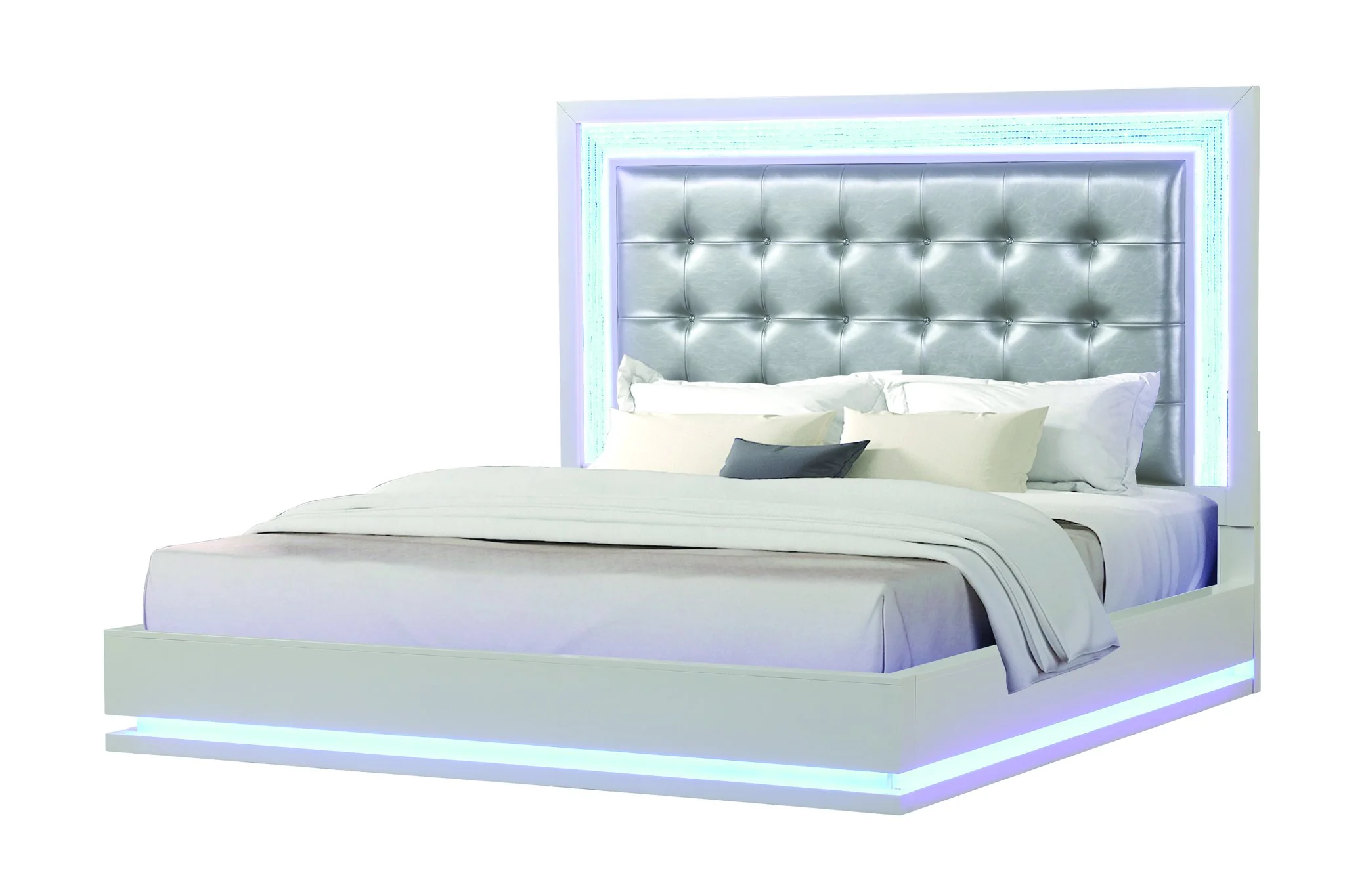 Passion Queen 5 PC Bedroom Set Milky White - Image 2