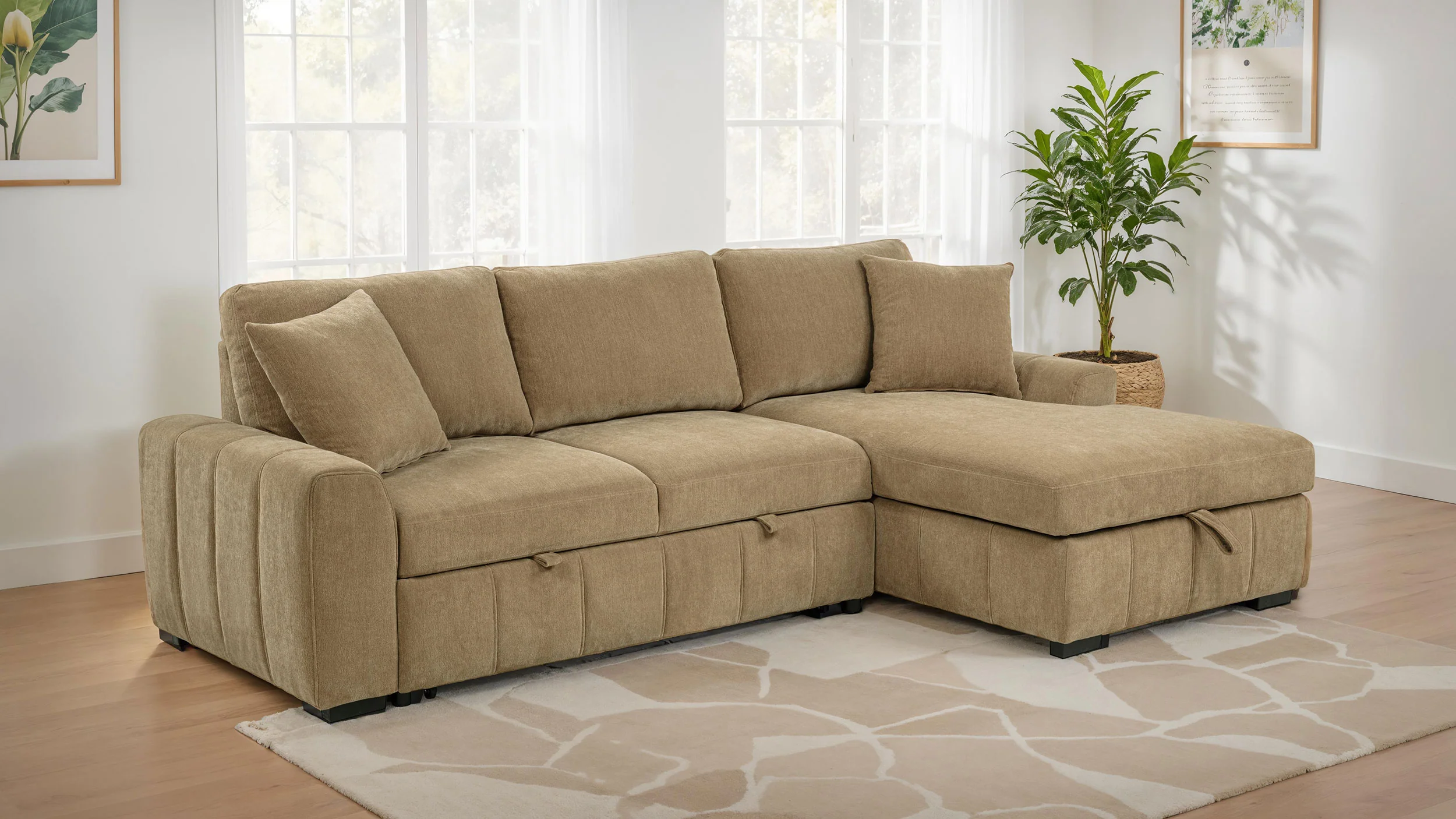 Pastrana Pull-Out Sleeper Sectional Sofa - Image 2