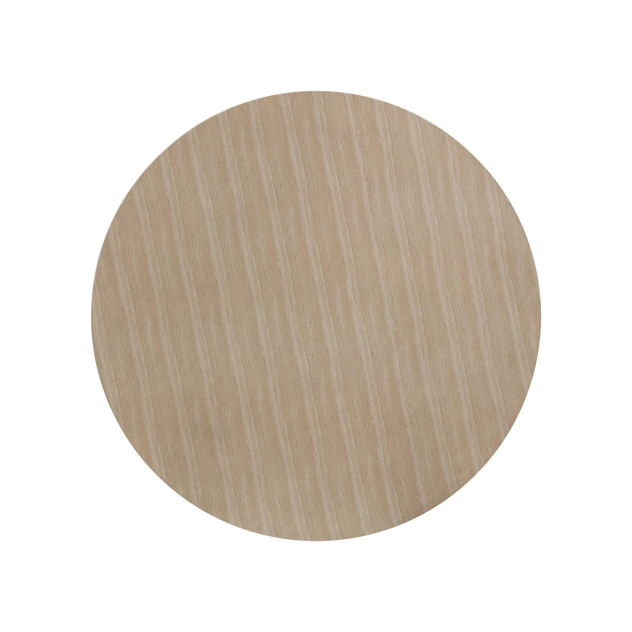 Patti Textured Faux Travertine Indoor / Outdoor Round Dining Table - Image 6