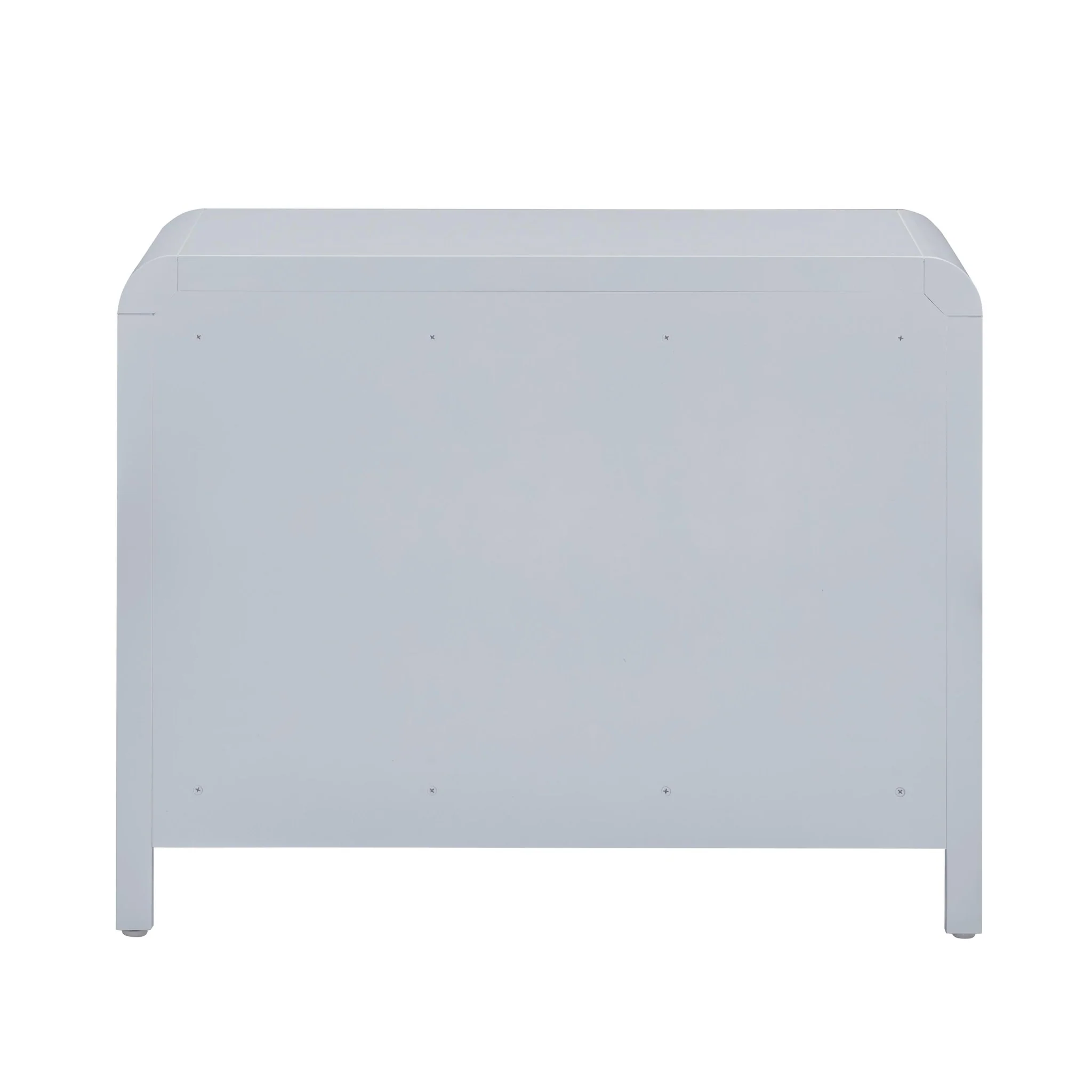 Patty Pastel Blue Rattan 2 Drawer Nightstand - Image 6