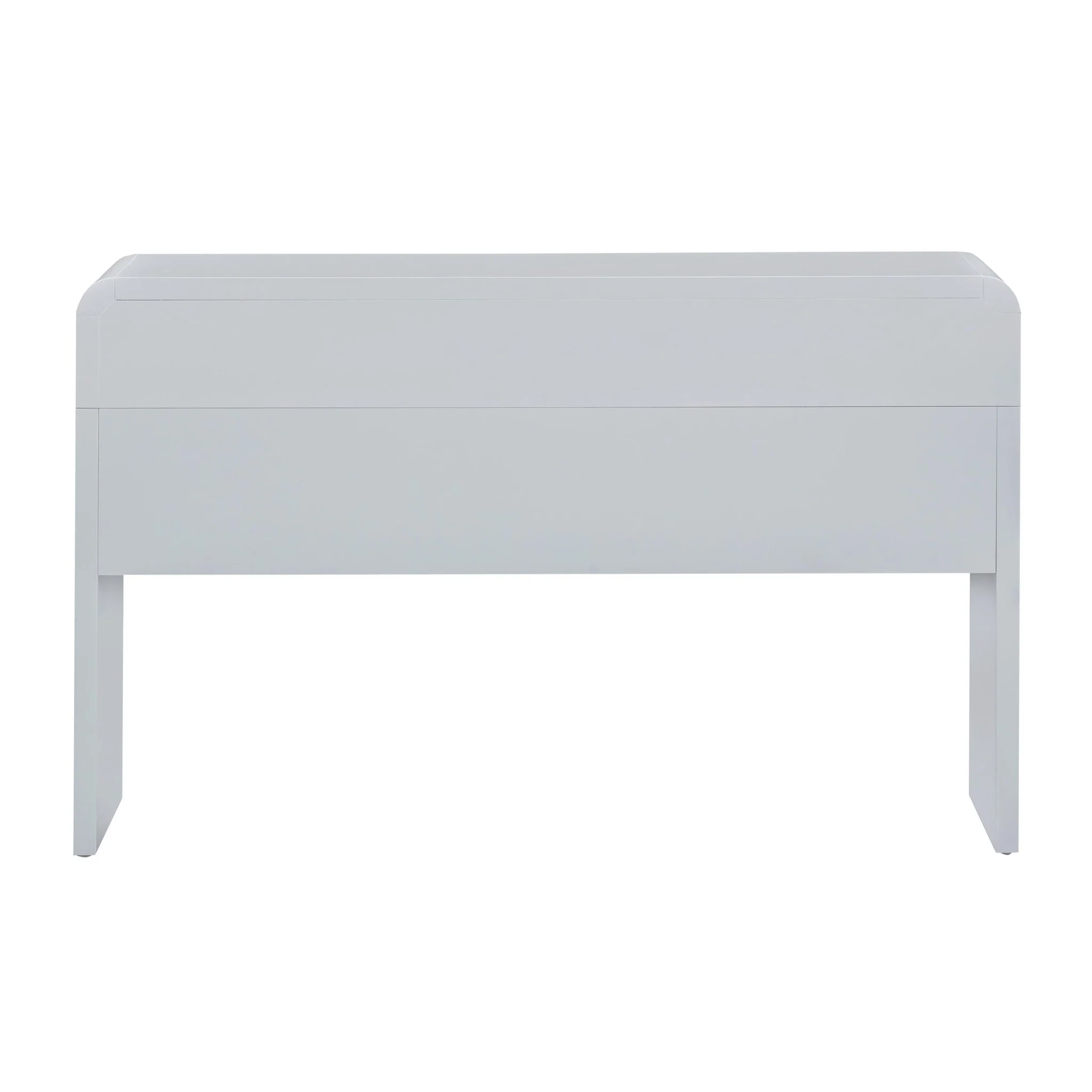 Patty Pastel Blue Rattan Console Desk - Image 6