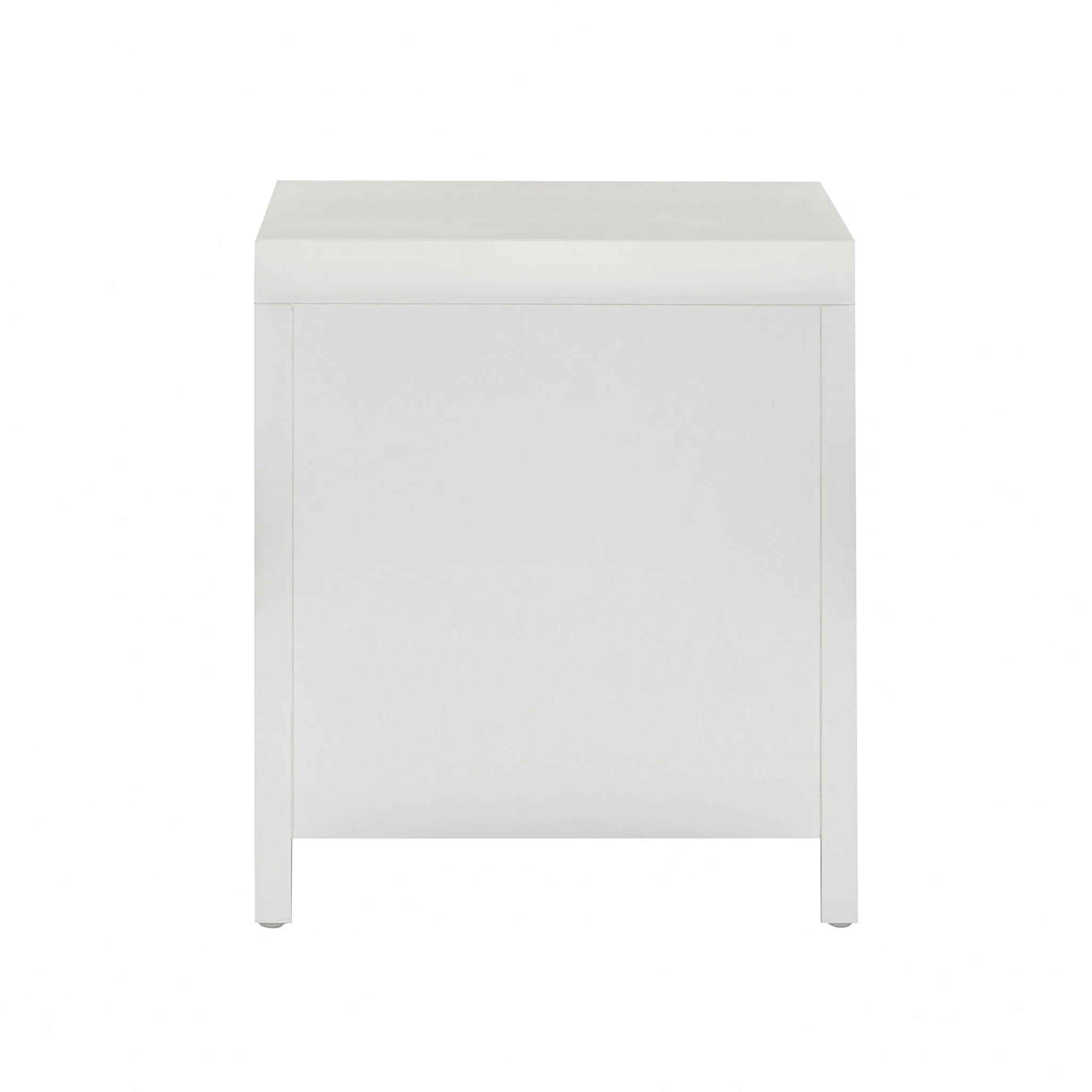 Patty White Rattan 2 Drawer Nightstand - Image 4