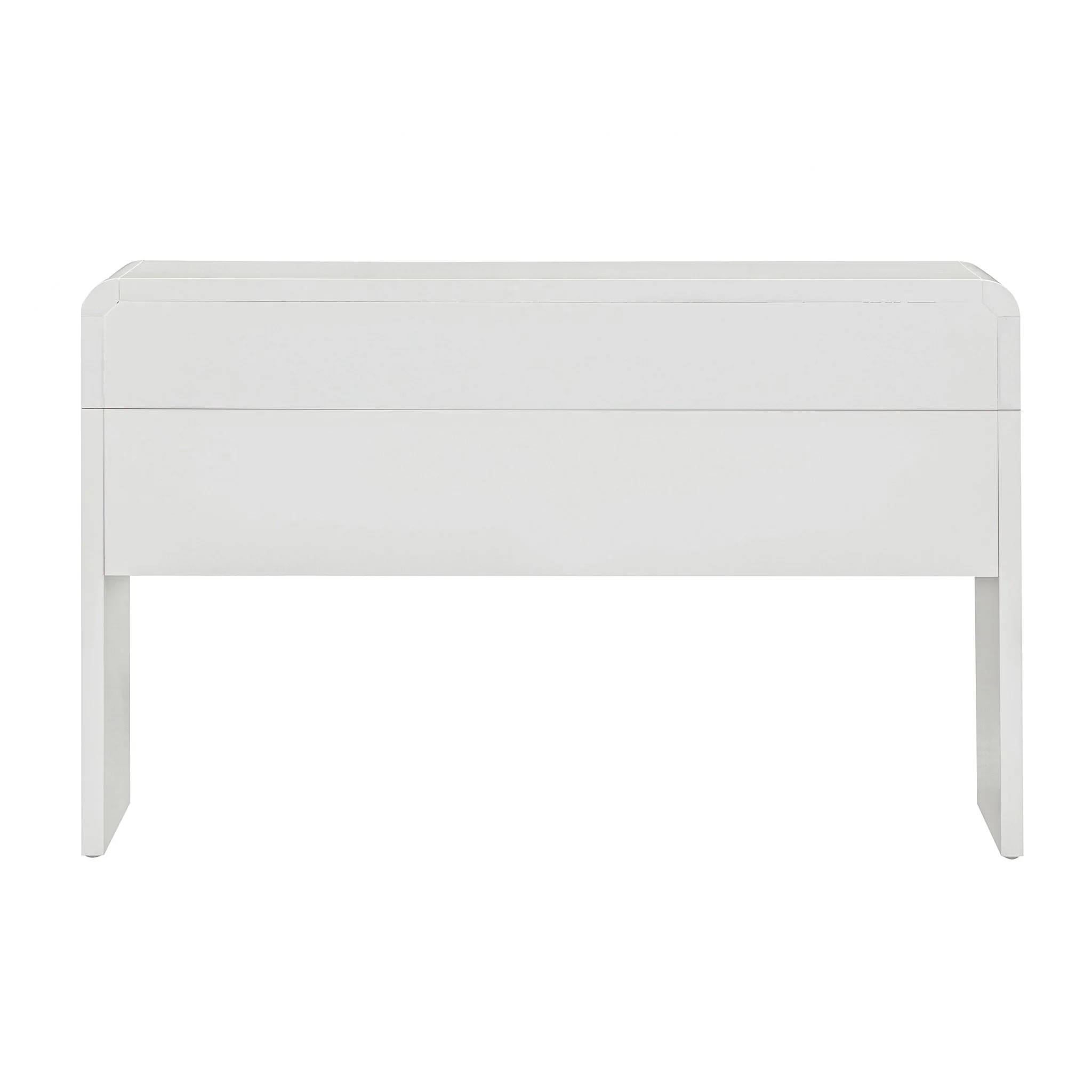 Patty White Rattan Console Desk - Image 6