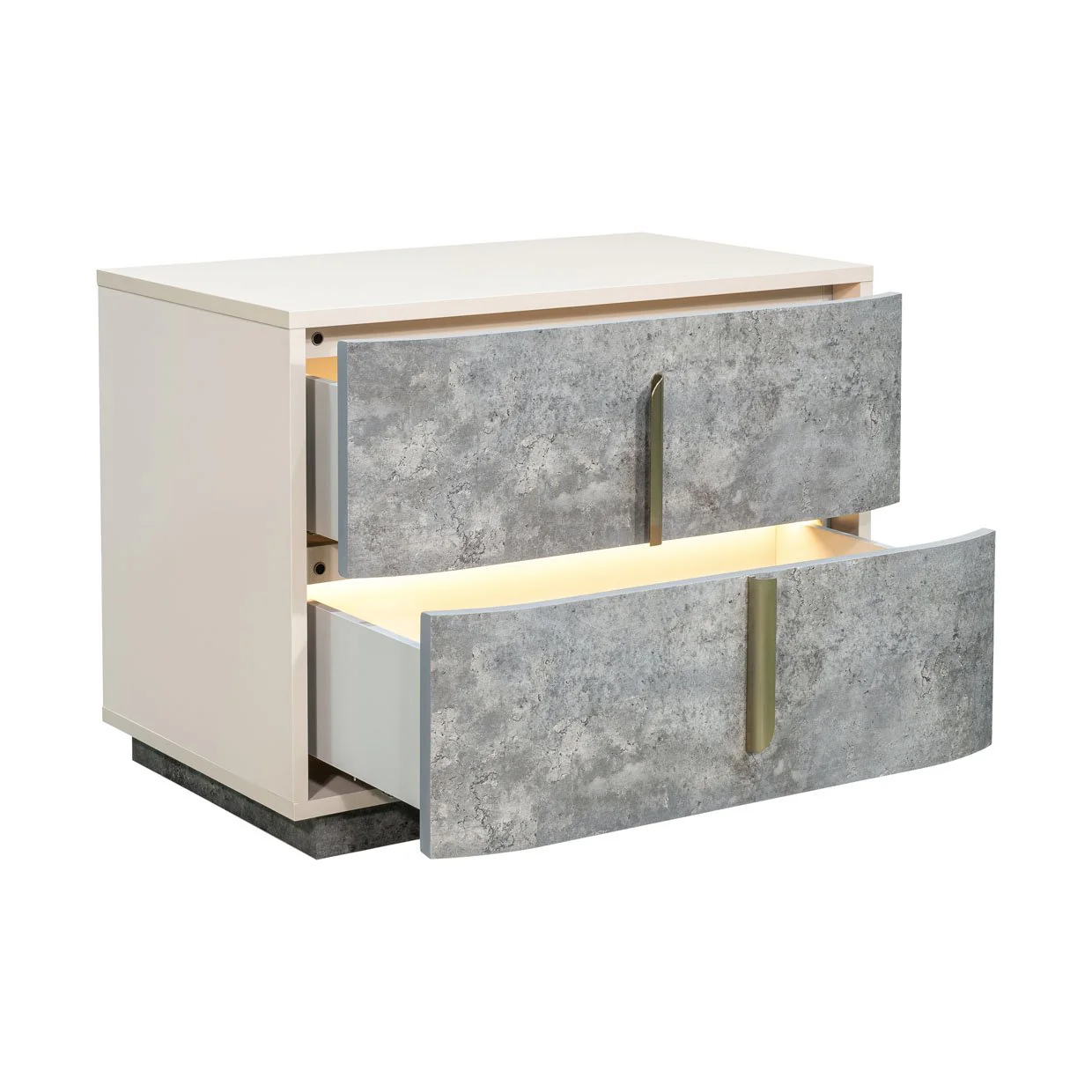 Pavira 2-Drawer Nightstand - Stone - Image 6