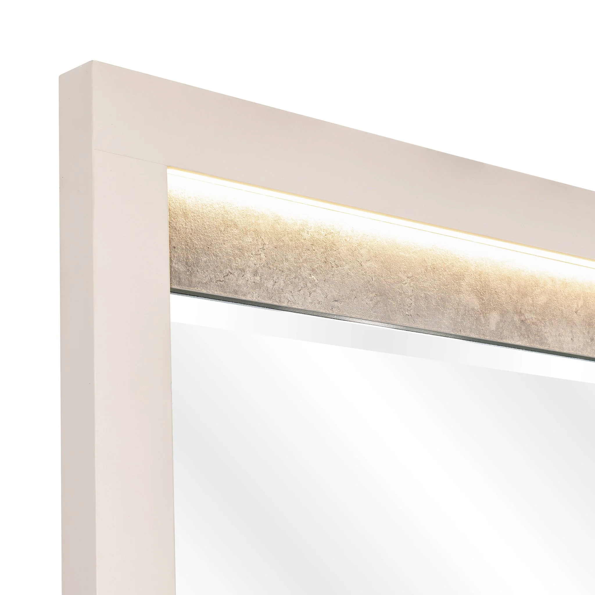 Pavira Dresser Mirror with LED Lights - Stone - Image 11