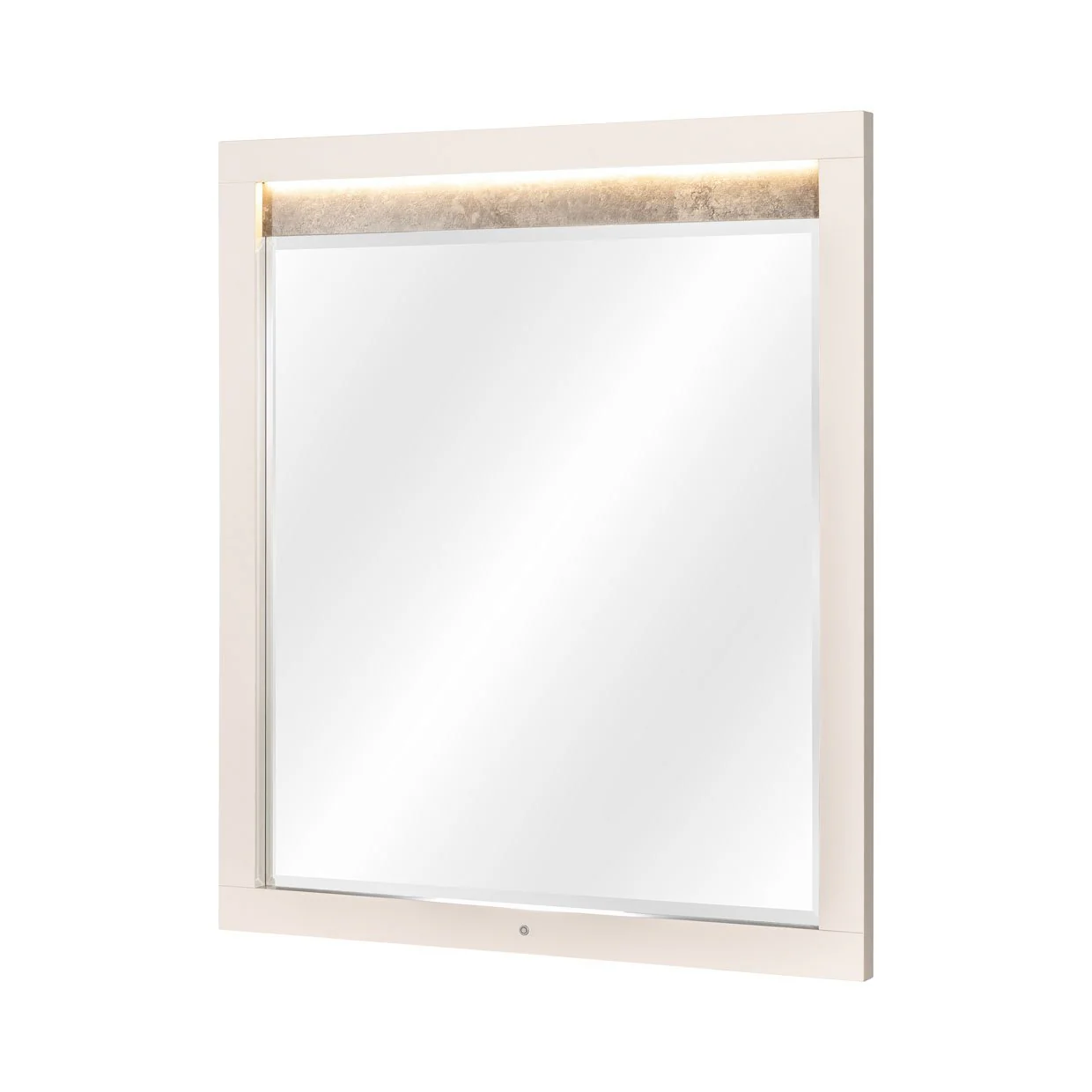 Pavira Dresser Mirror with LED Lights - Stone - Image 8