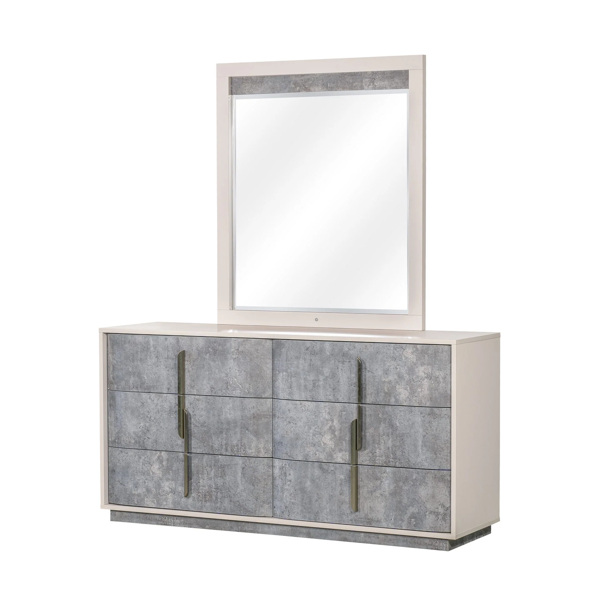 Pavira Dresser with Mirror - Stone - Image 7