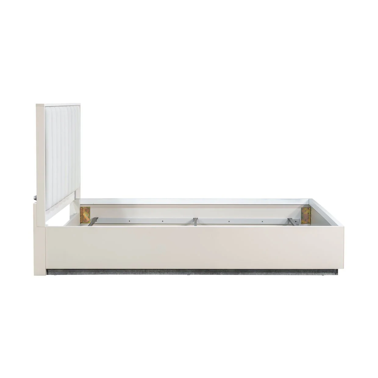 Pavira Eastern King Bed with LED Lights - Stone - Image 12