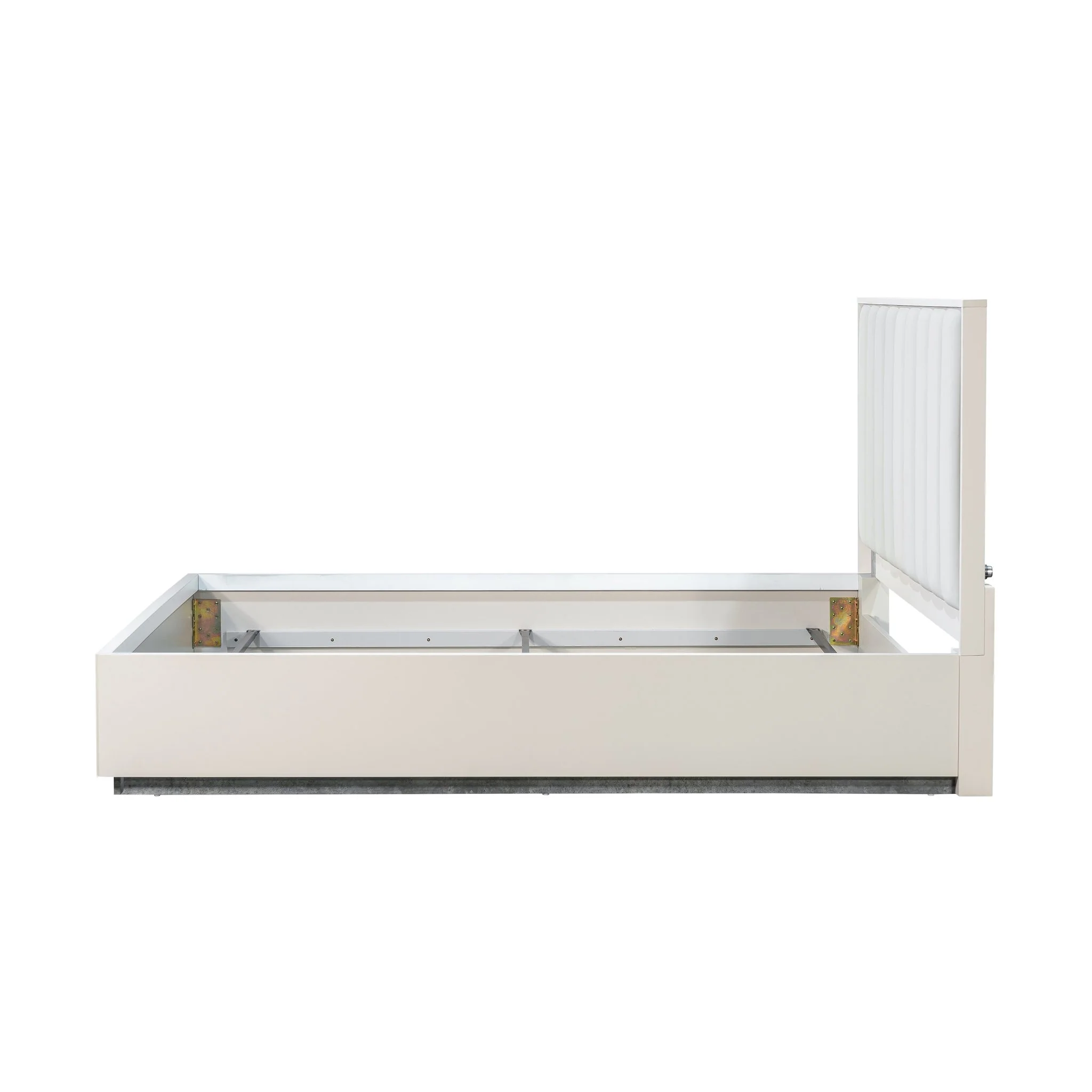 Pavira Eastern King Bed with LED Lights - Stone - Image 13