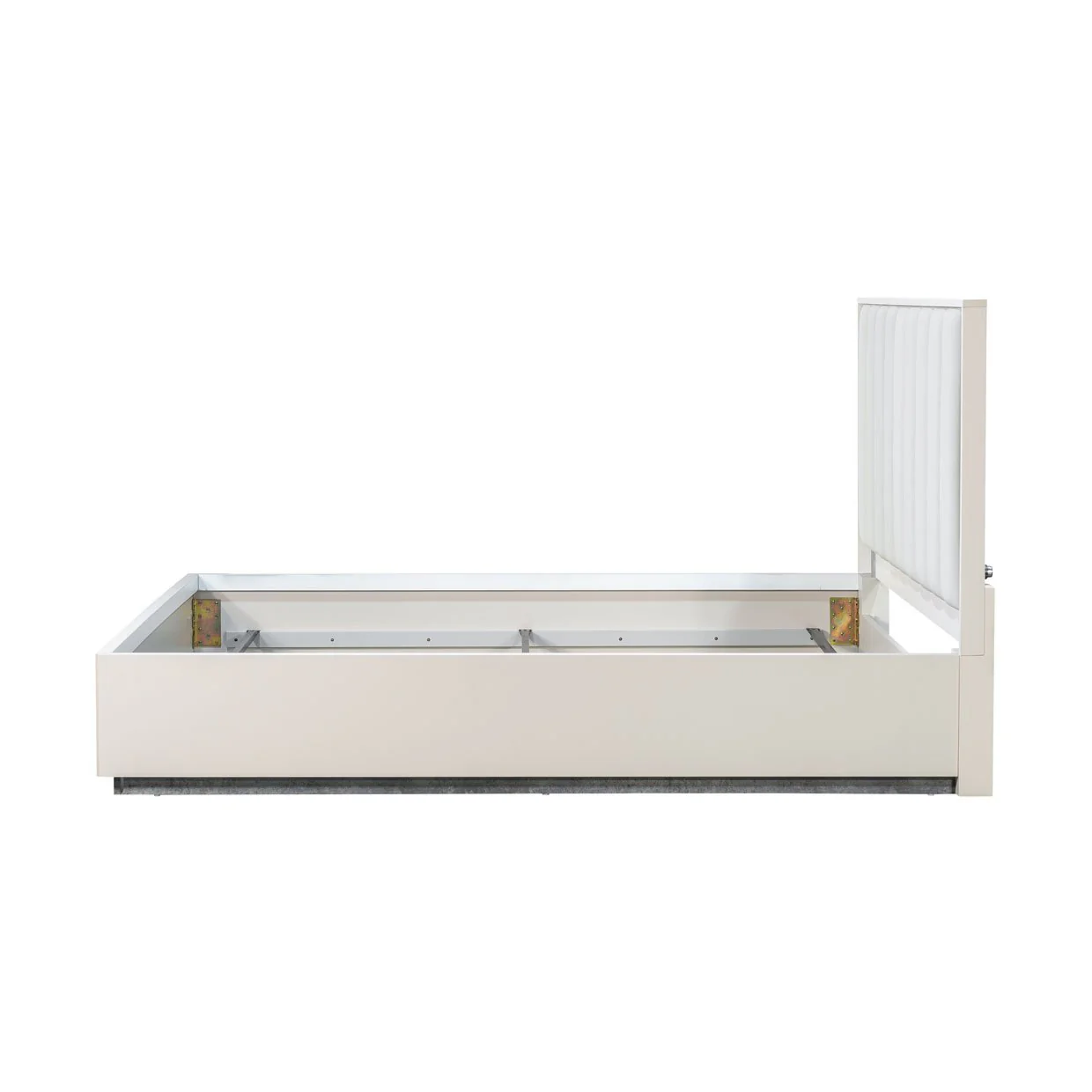 Pavira Eastern King Bed with LED Lights - Stone - Image 14