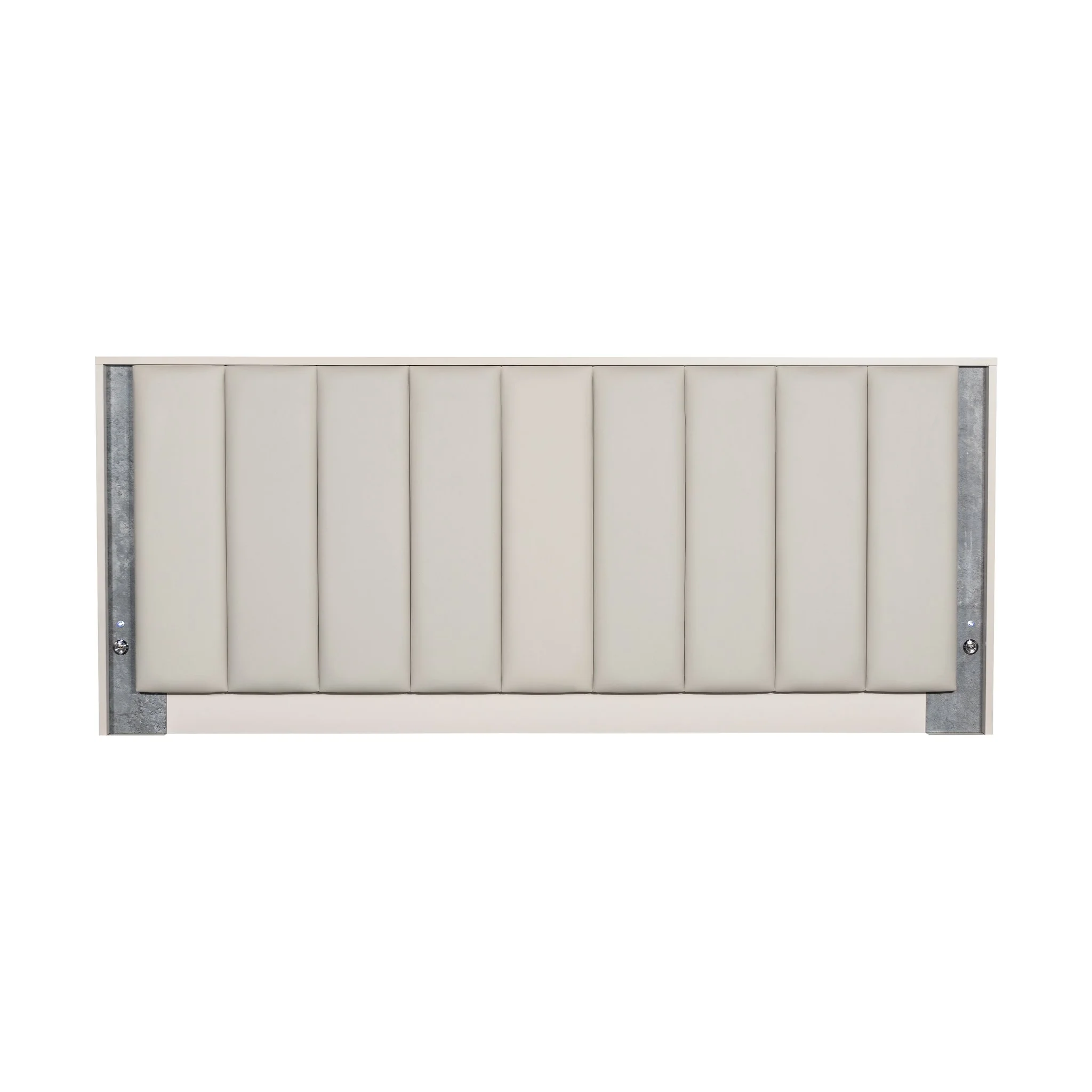 Pavira Eastern King Bed with LED Lights - Stone - Image 15