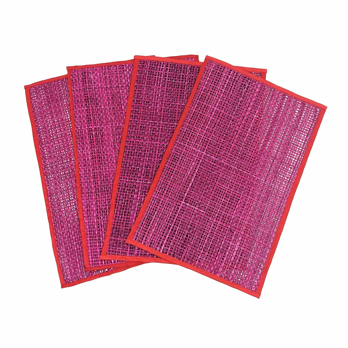 Peele Pink Seagrass Placemat - Set of 4 - Image 4