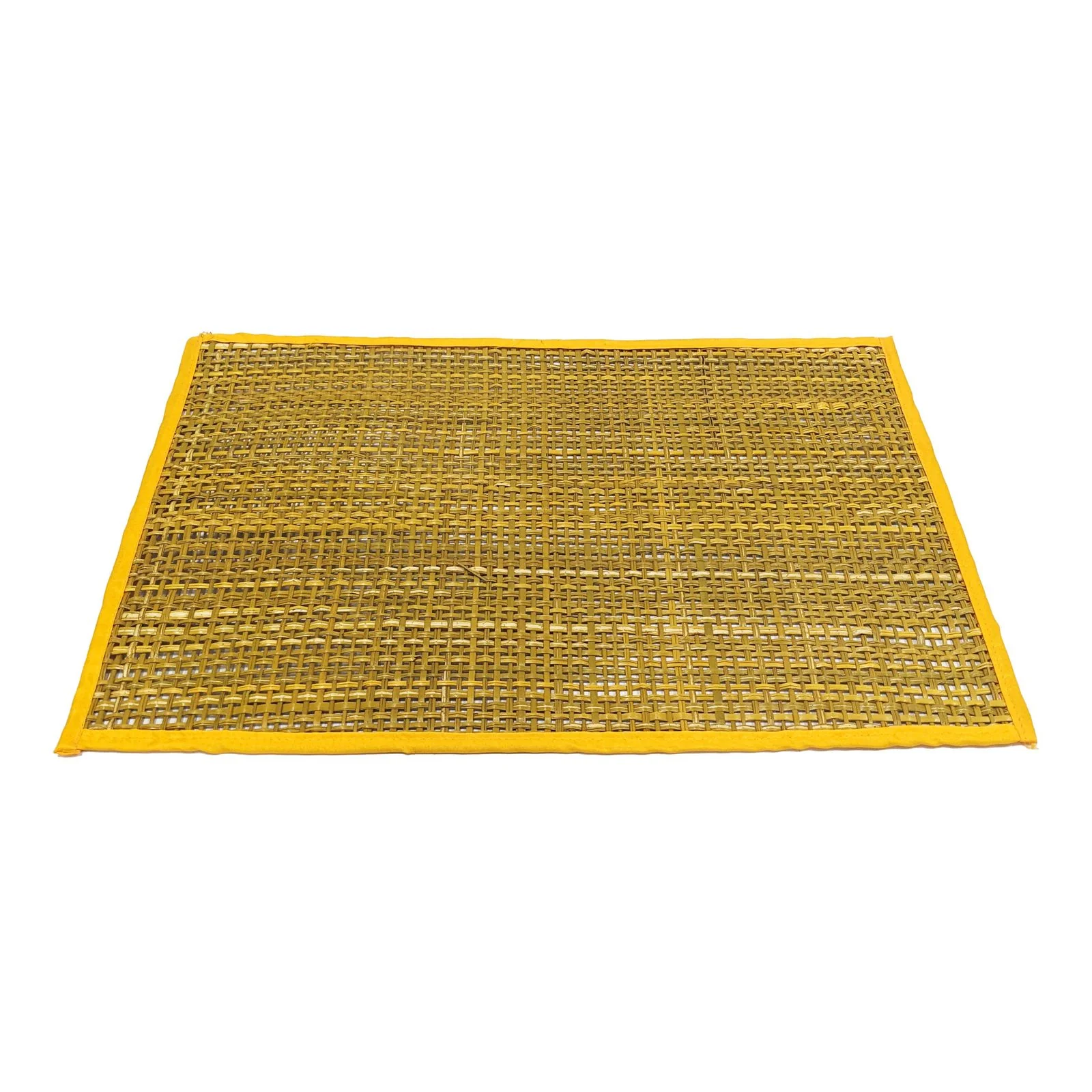 Peele Yellow Seagrass Placemats - Set of 4 - Image 3