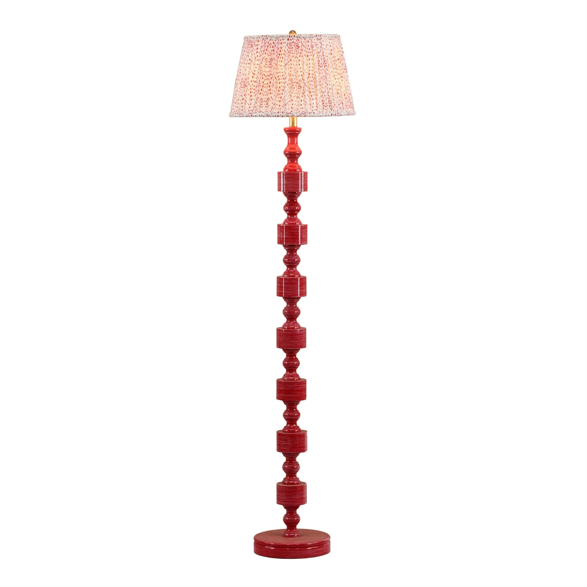 Peggy Pink Spotted Floor Lamp - Image 3