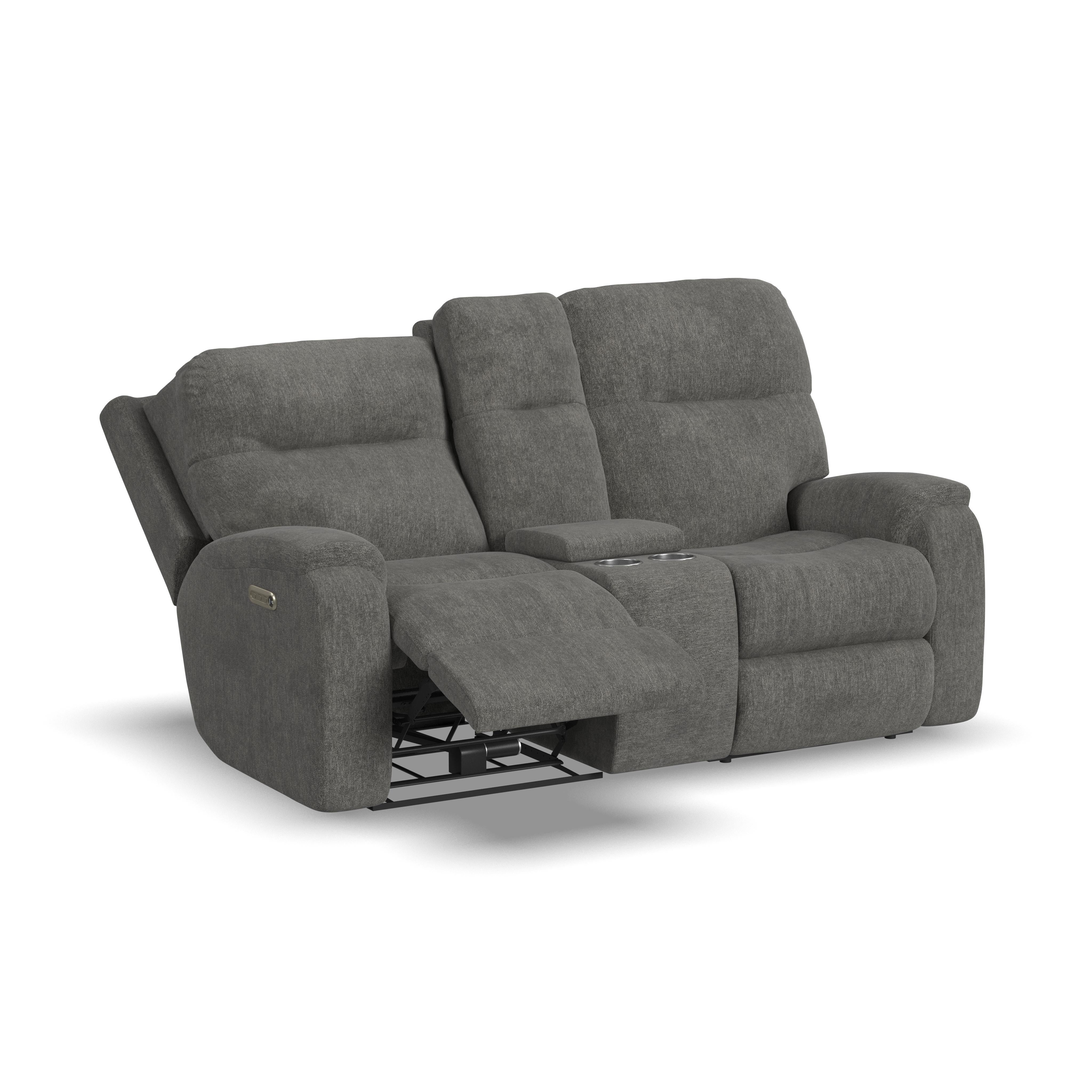 Penn 2860-601L Power Reclining Loveseat with Console & Power Headrests & Lumbar - Image 5