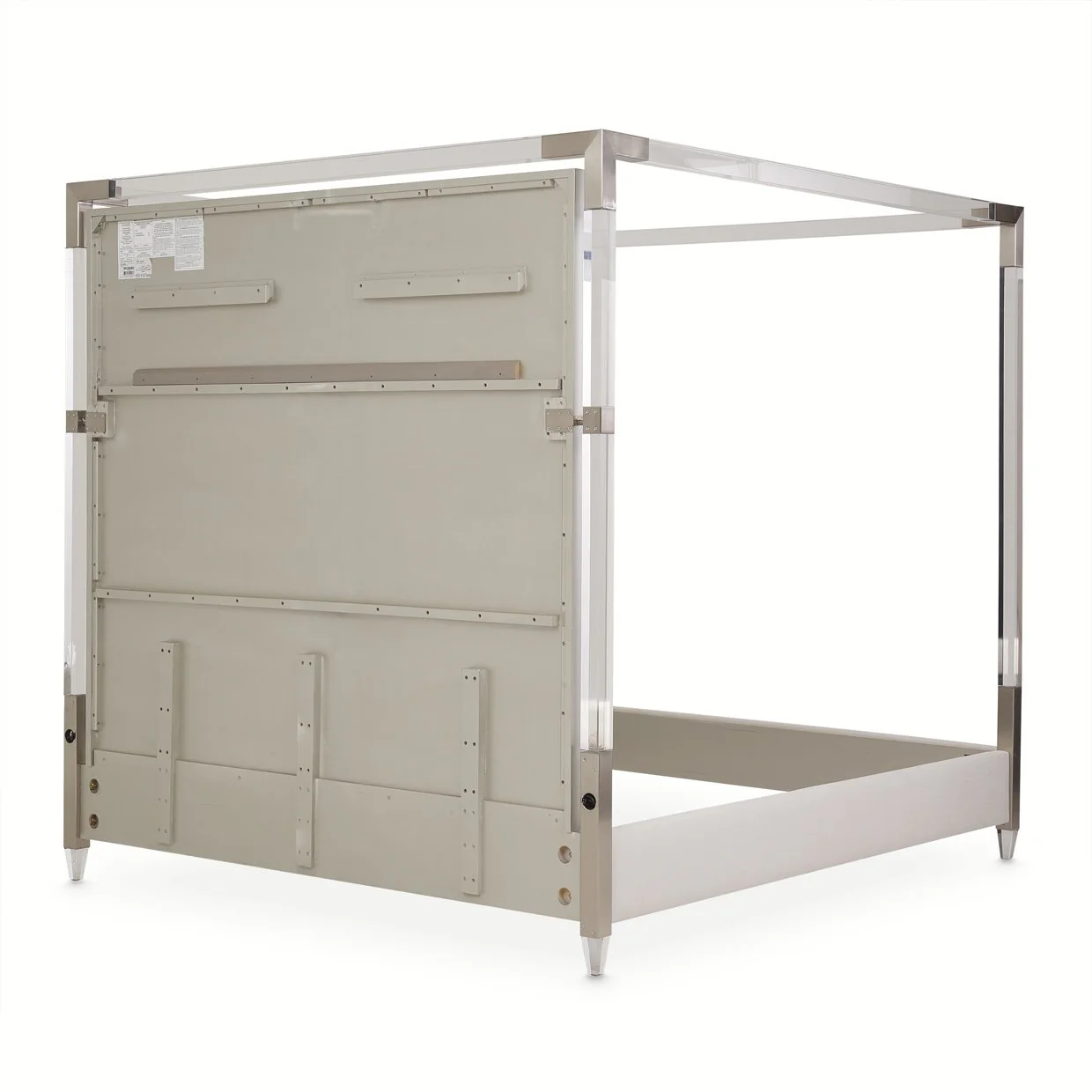 Penthouse Eastern King Canopy Bed - Ash Gray - Image 13